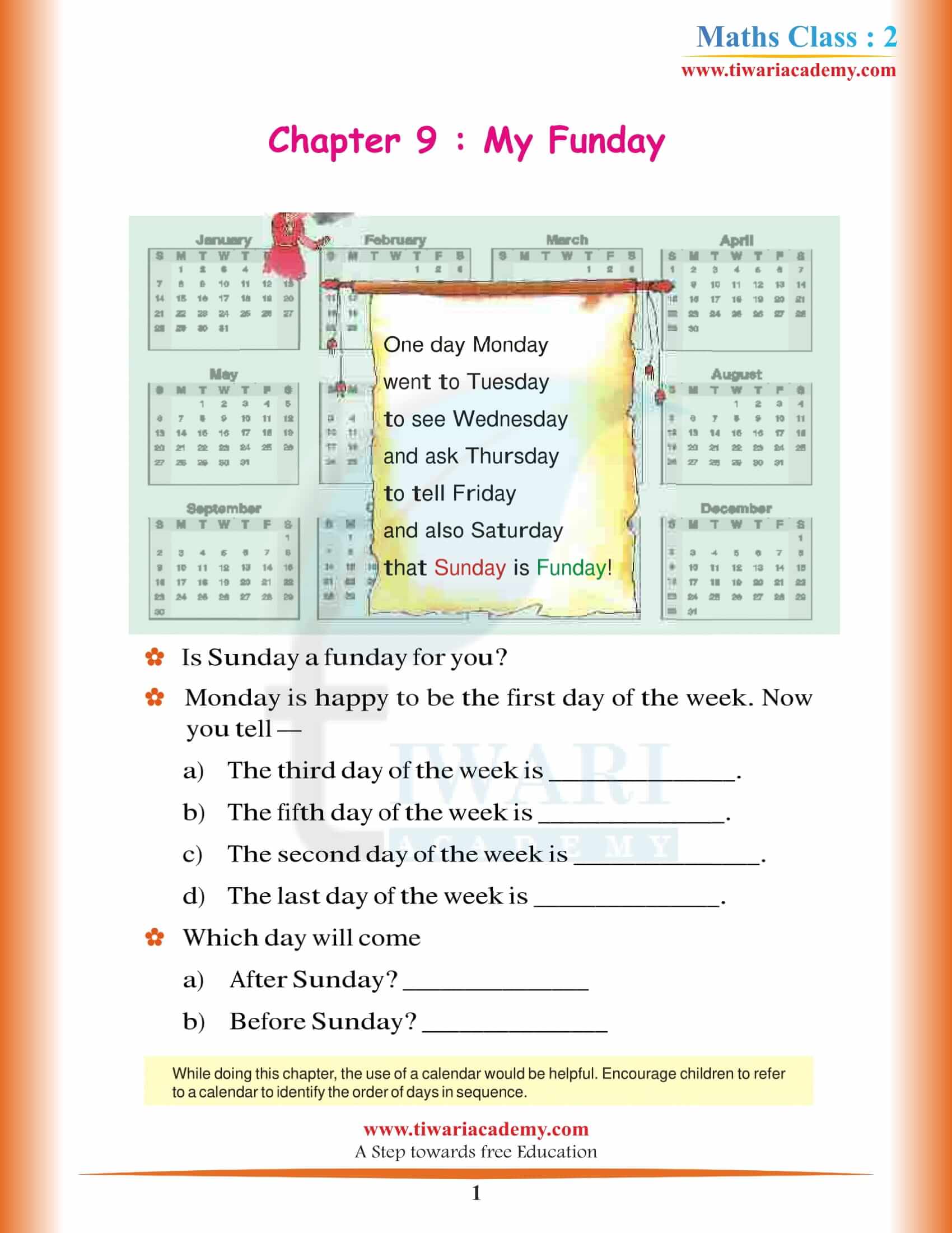 Class 2 Maths Chapter 9 NCERT Solutions