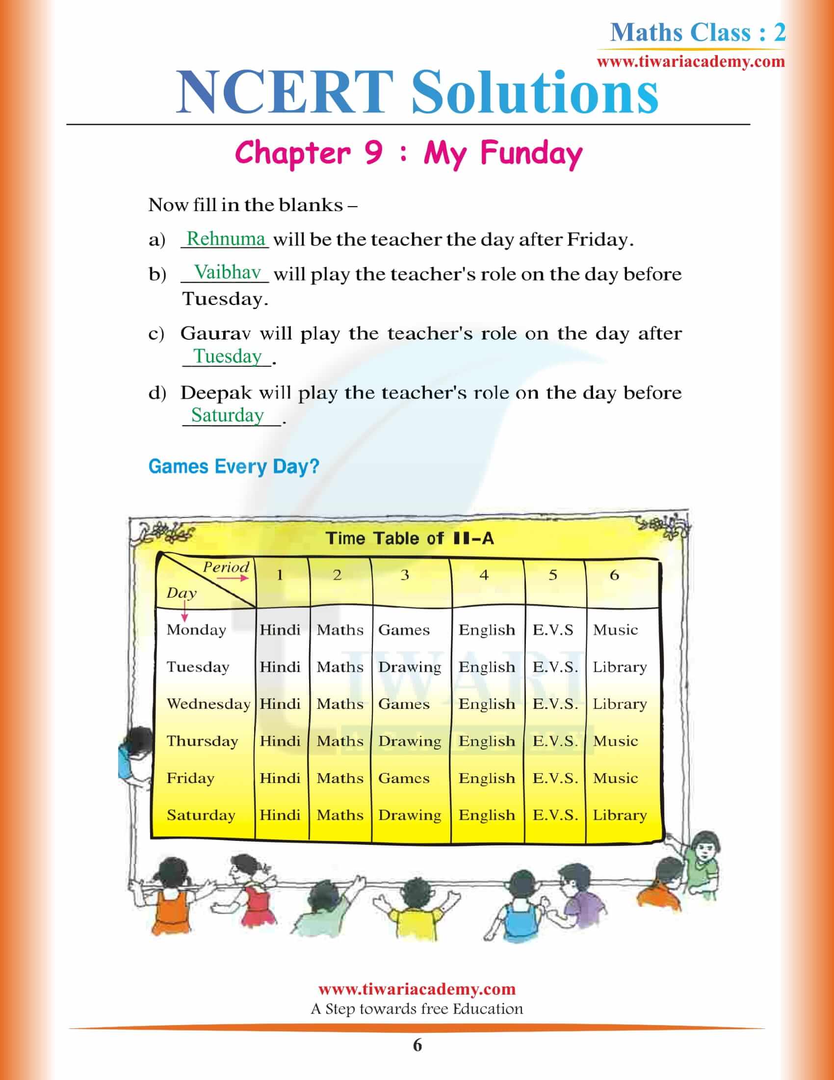 NCERT Solutions for Class 2 Maths Chapter 9 free