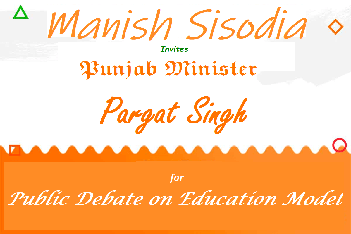 Manish Sisodia invites Punjab Minister Pargat Singh
