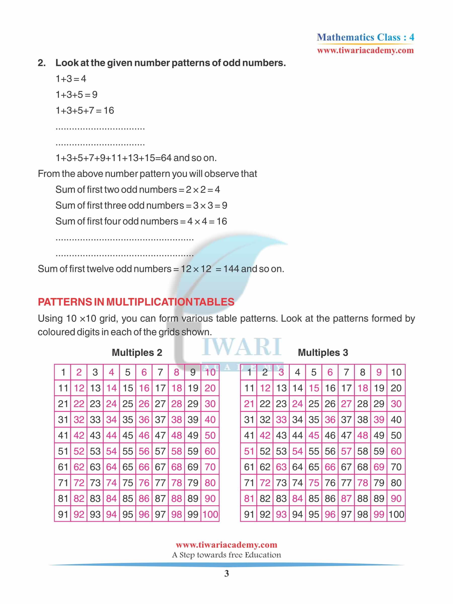 Class 4 Maths Chapter 1 Practice questions