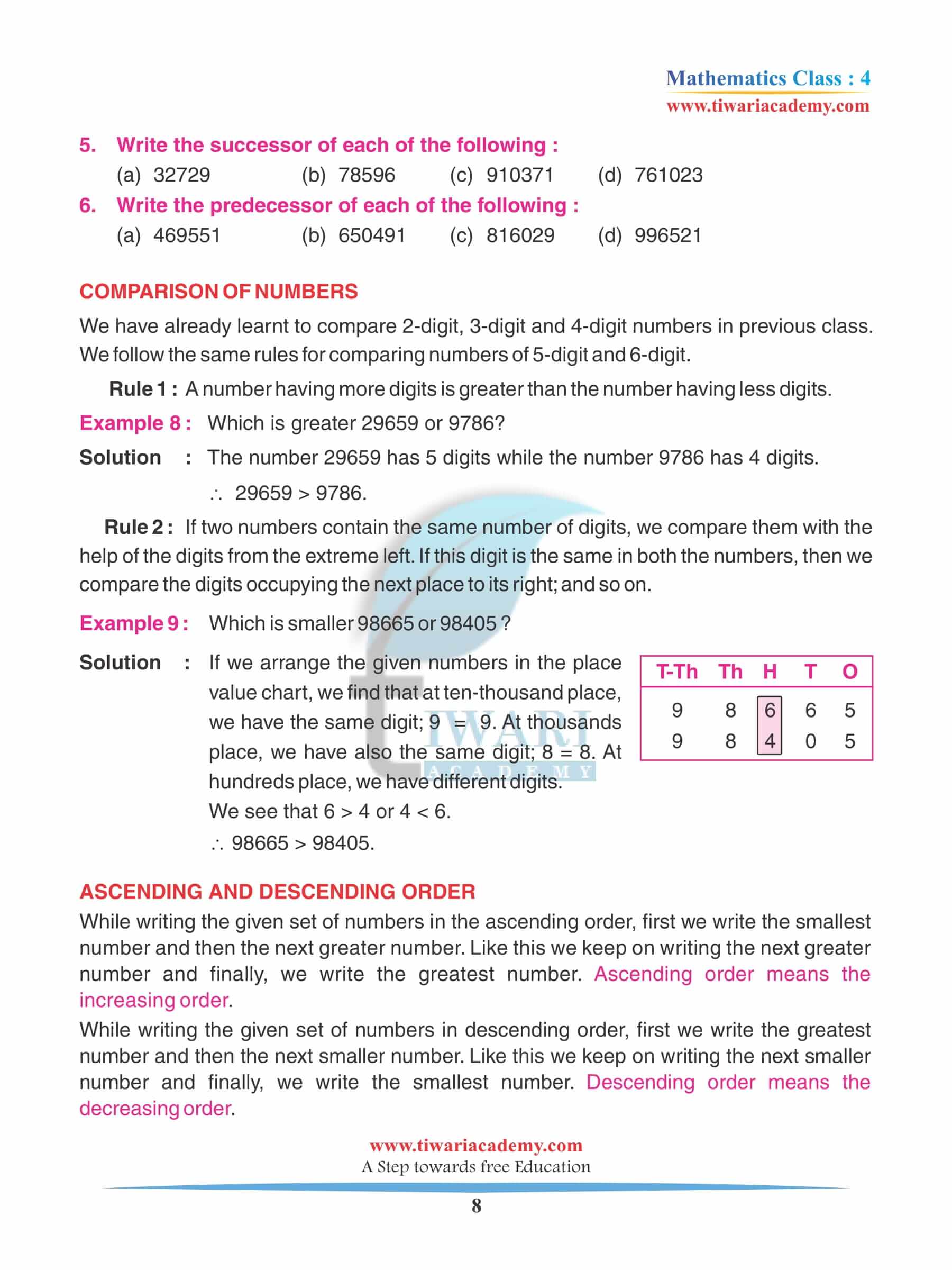 Class 4 Maths Chapter 10 Practice Book