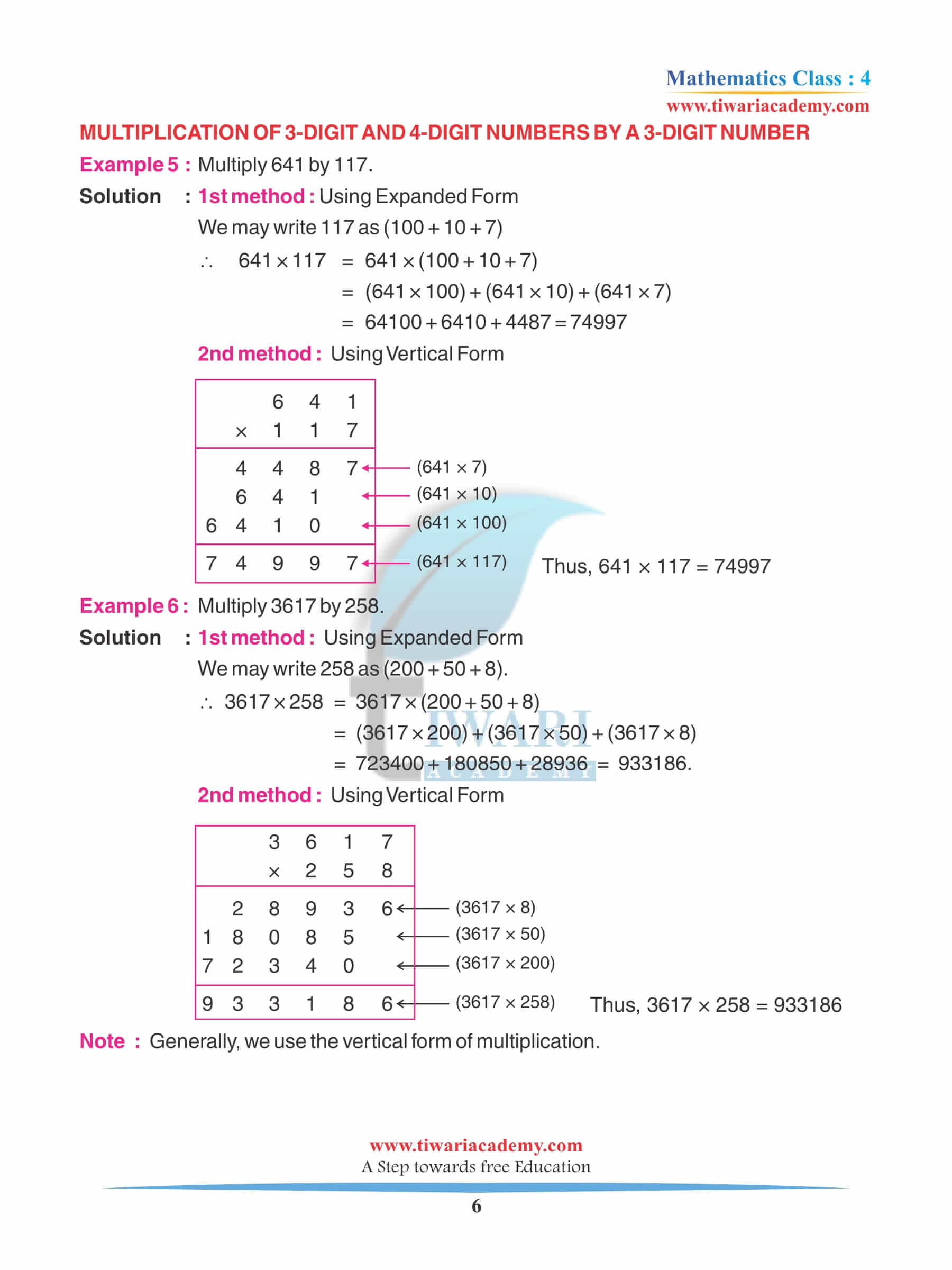 Class 4 Maths Chapter 11 Revision answers