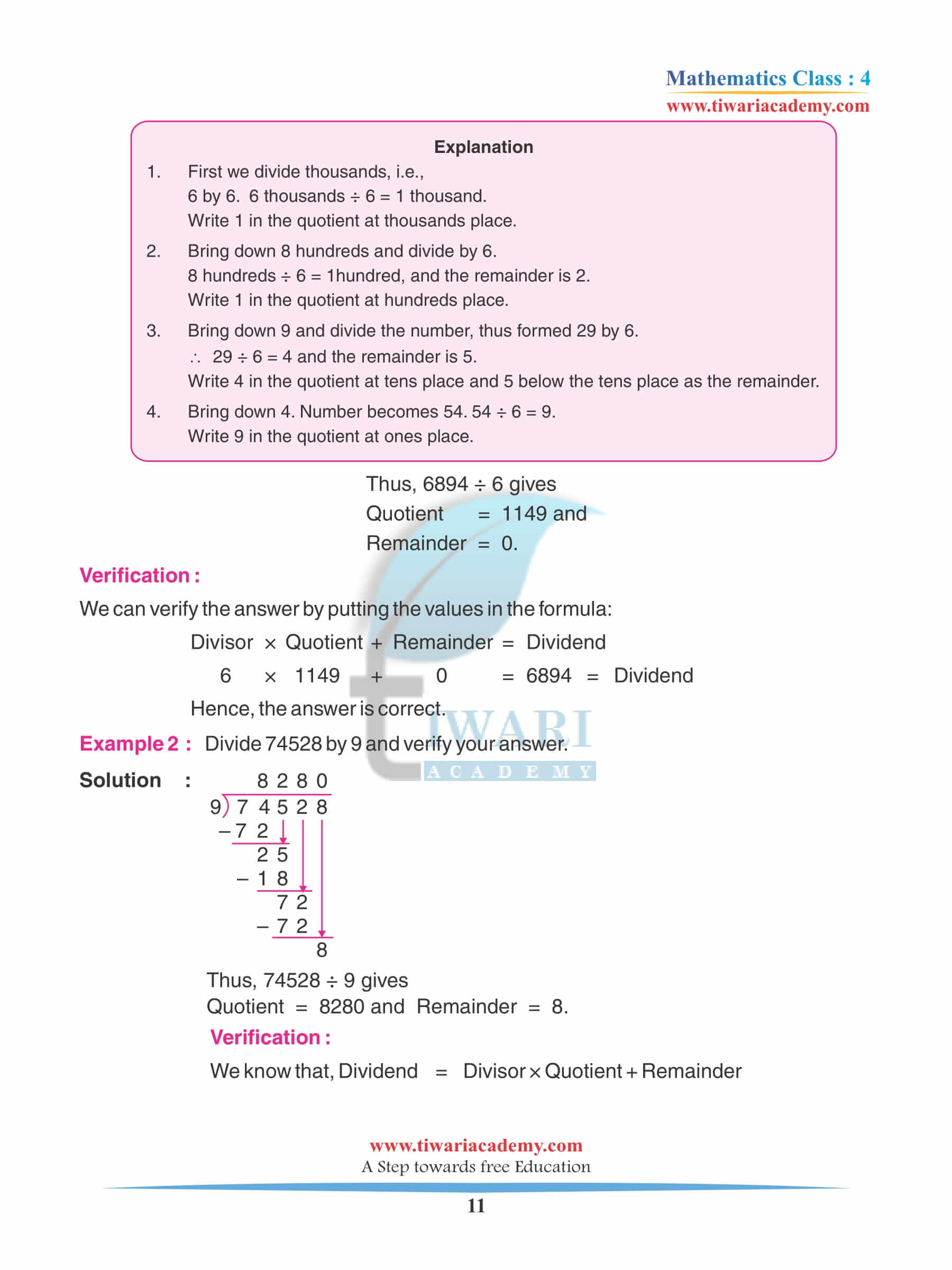 Class 4 Maths Chapter 11 Practice assignments free