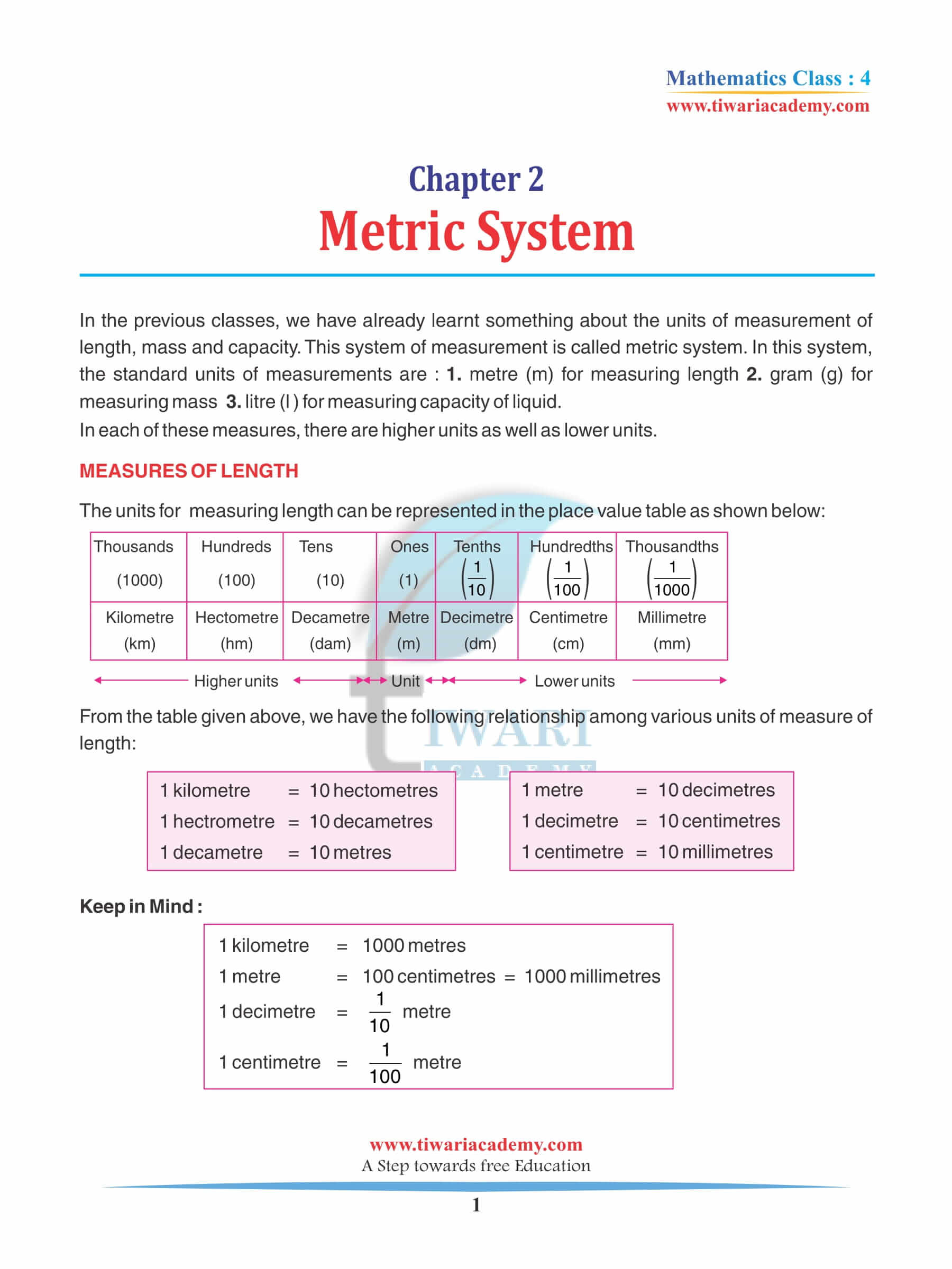 Class 4 Maths Chapter 2 Revision Book