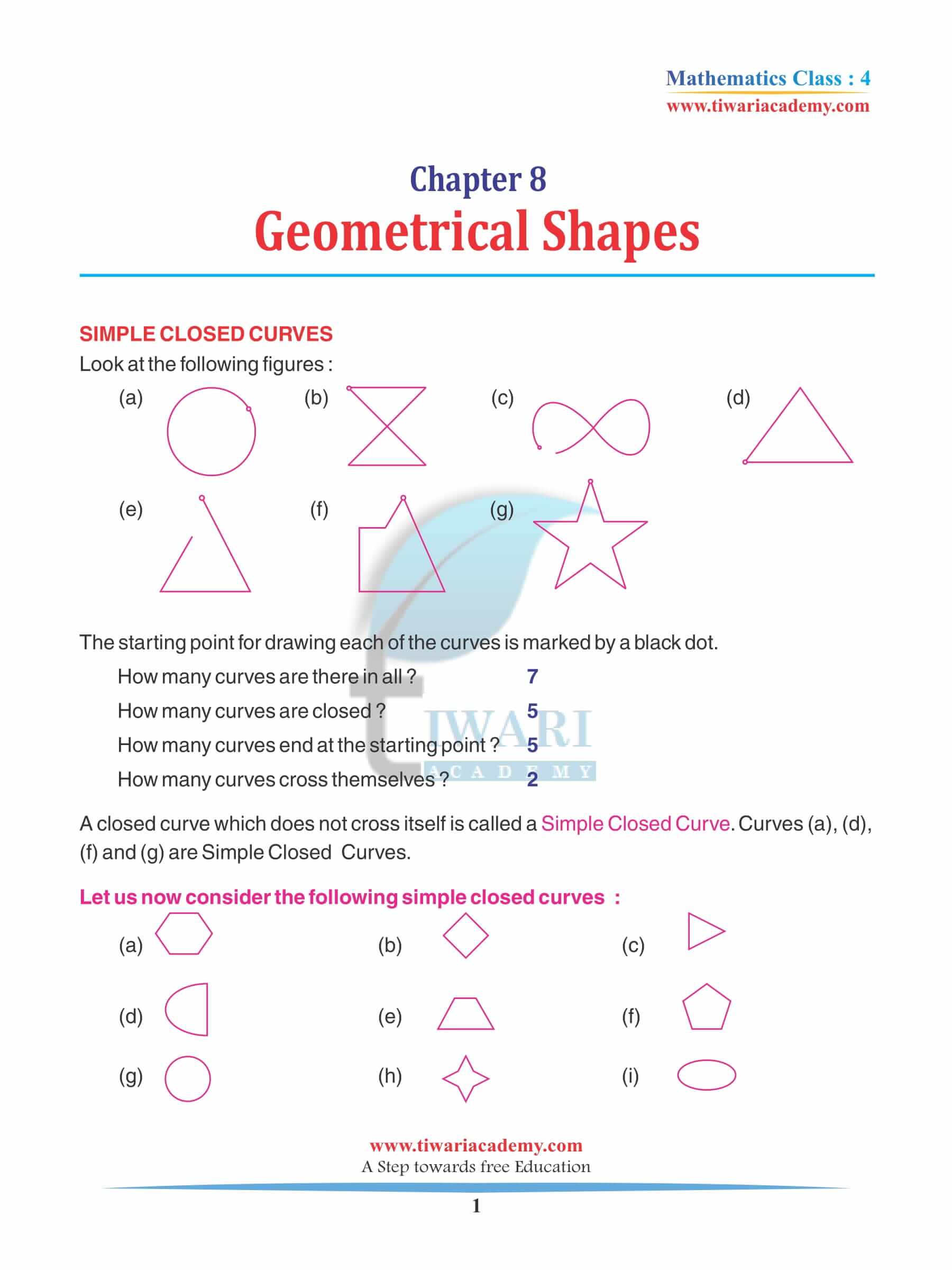 Class 4 Maths Chapter 8 Revision Book