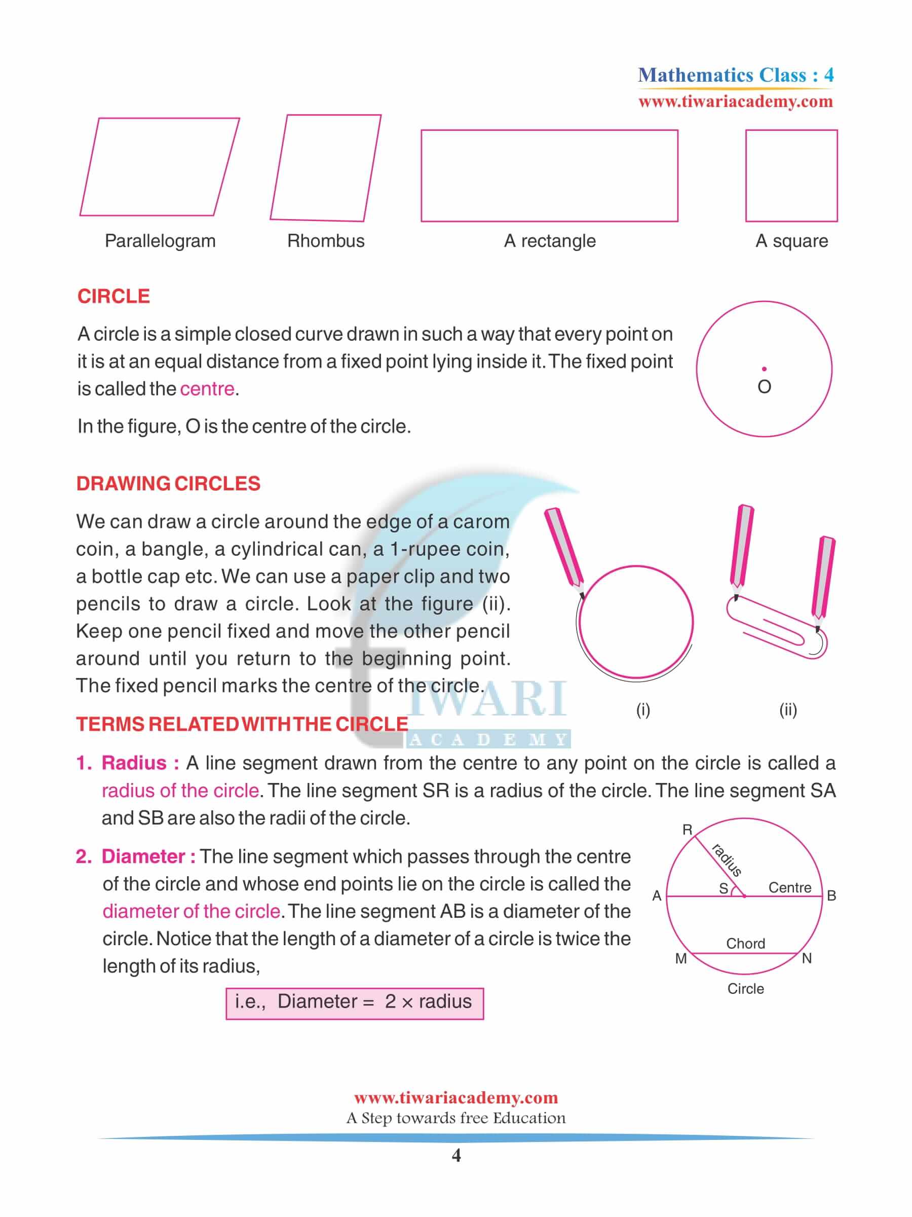 Class 4 Maths Chapter 8 Practice Book