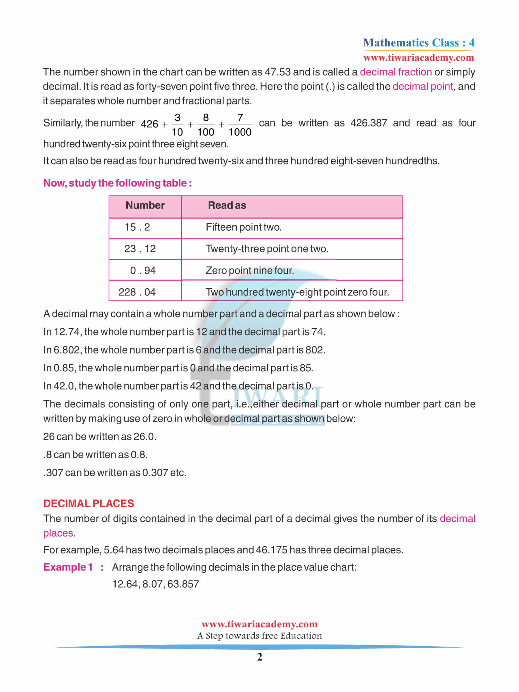 Class 4 Maths Chapter 9 Revision Book questions