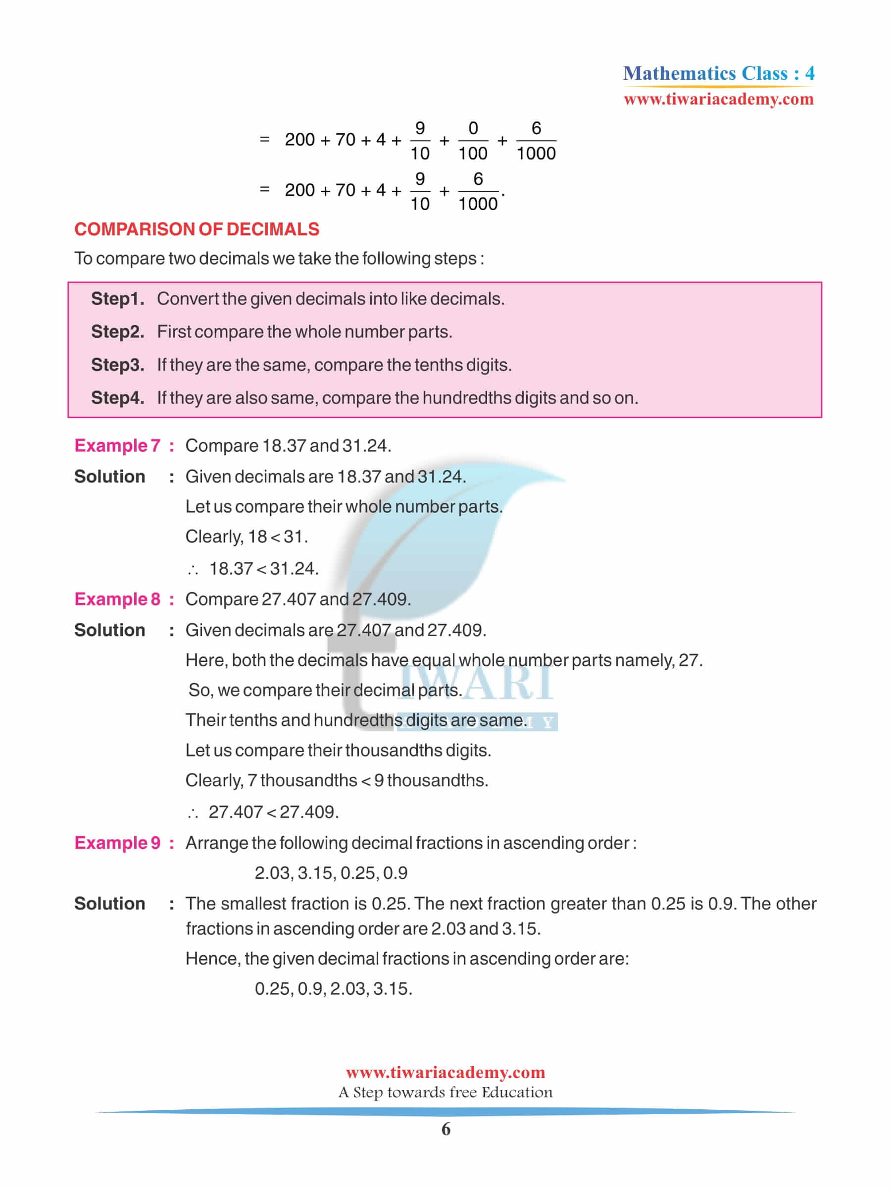 Class 4 Maths Chapter 9 Revision Book assignments