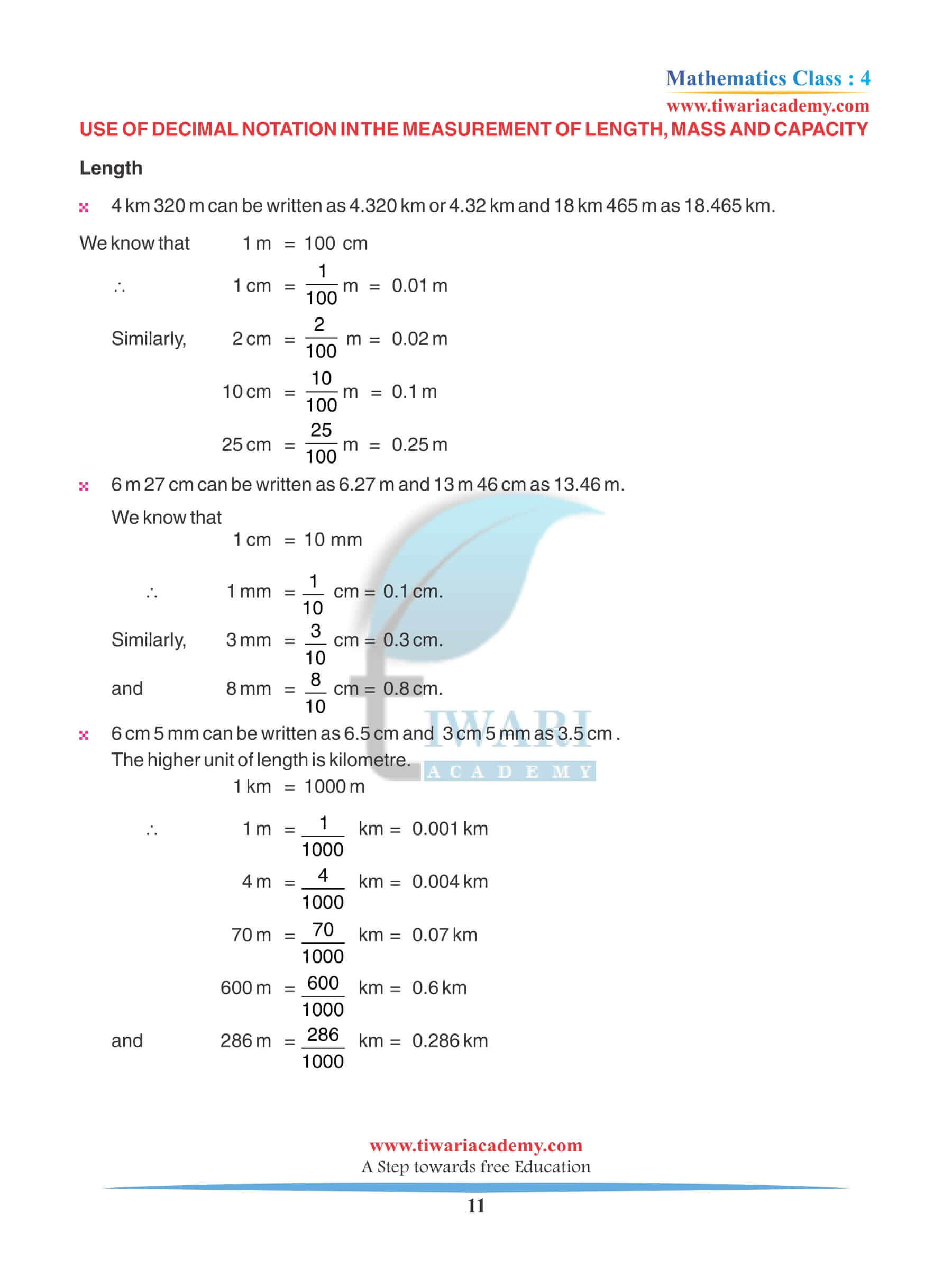 Class 4 Maths Chapter 9 Practice question answers