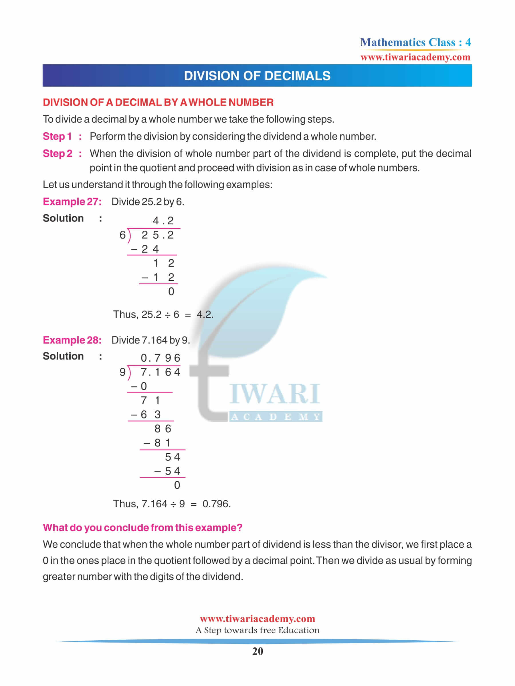 Class 4 Maths Chapter 9 Practice Assignments