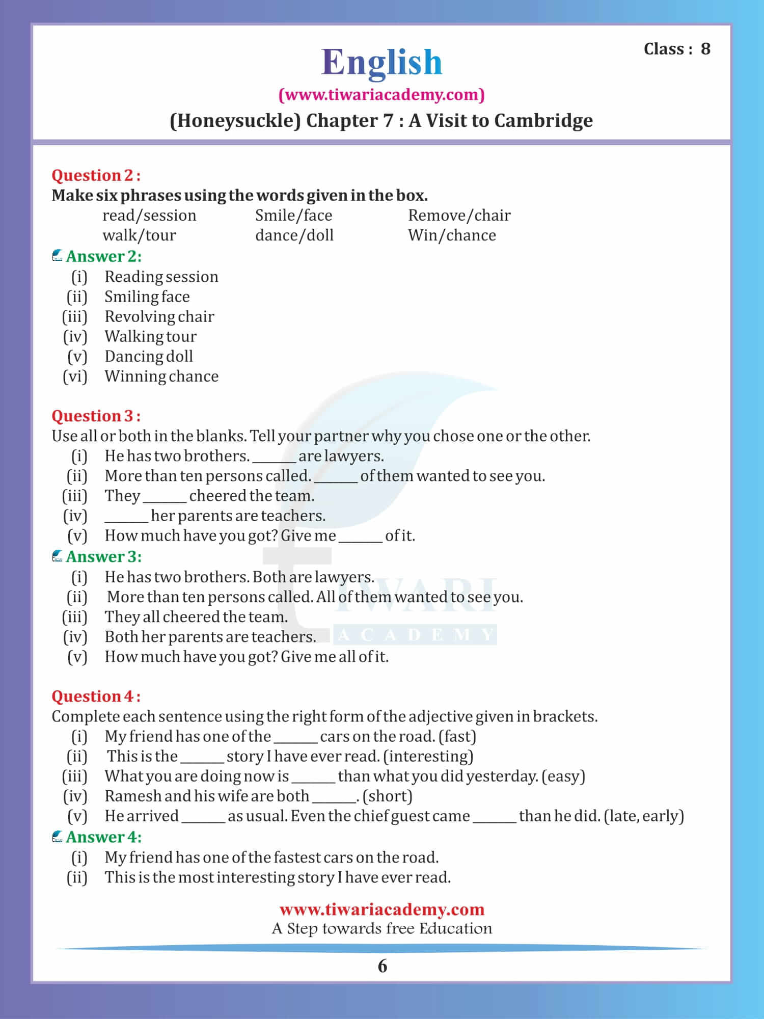 Class 8 English Honeydew Chapter 7 pdf