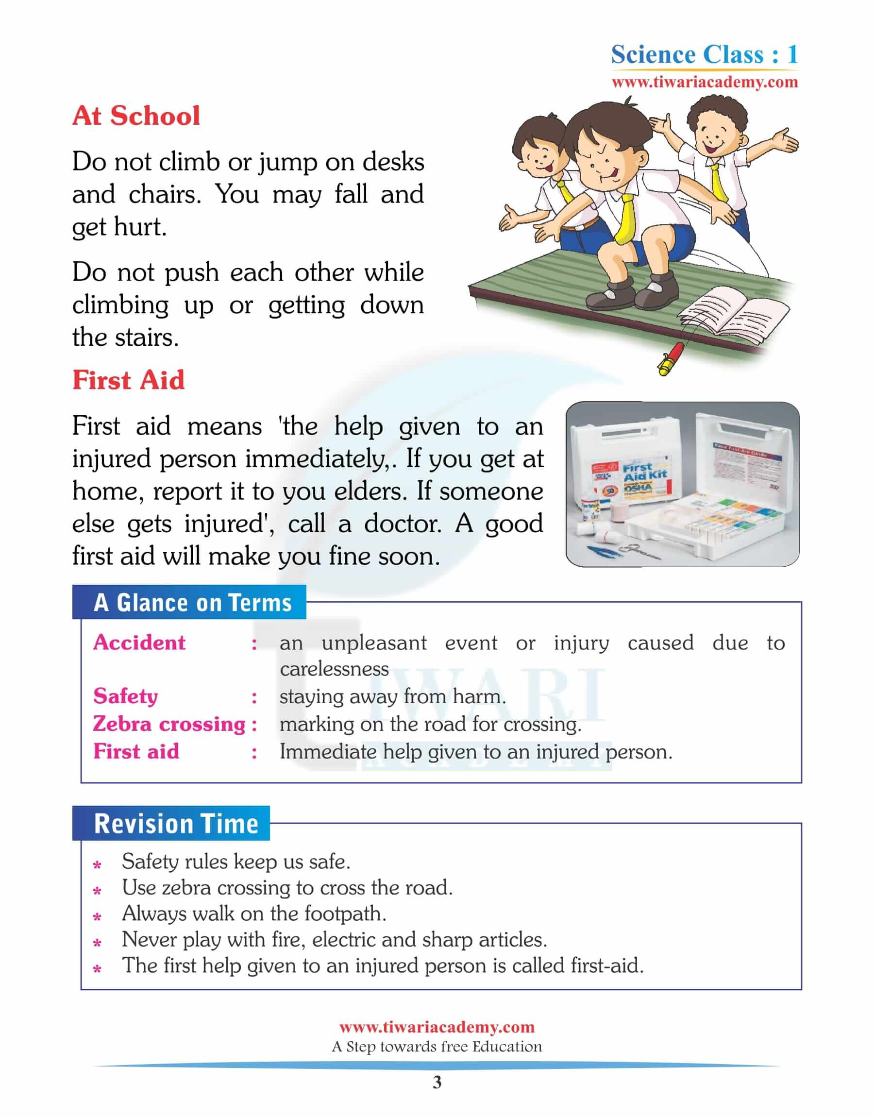 Class 1 Science Chapter 8 in PDF