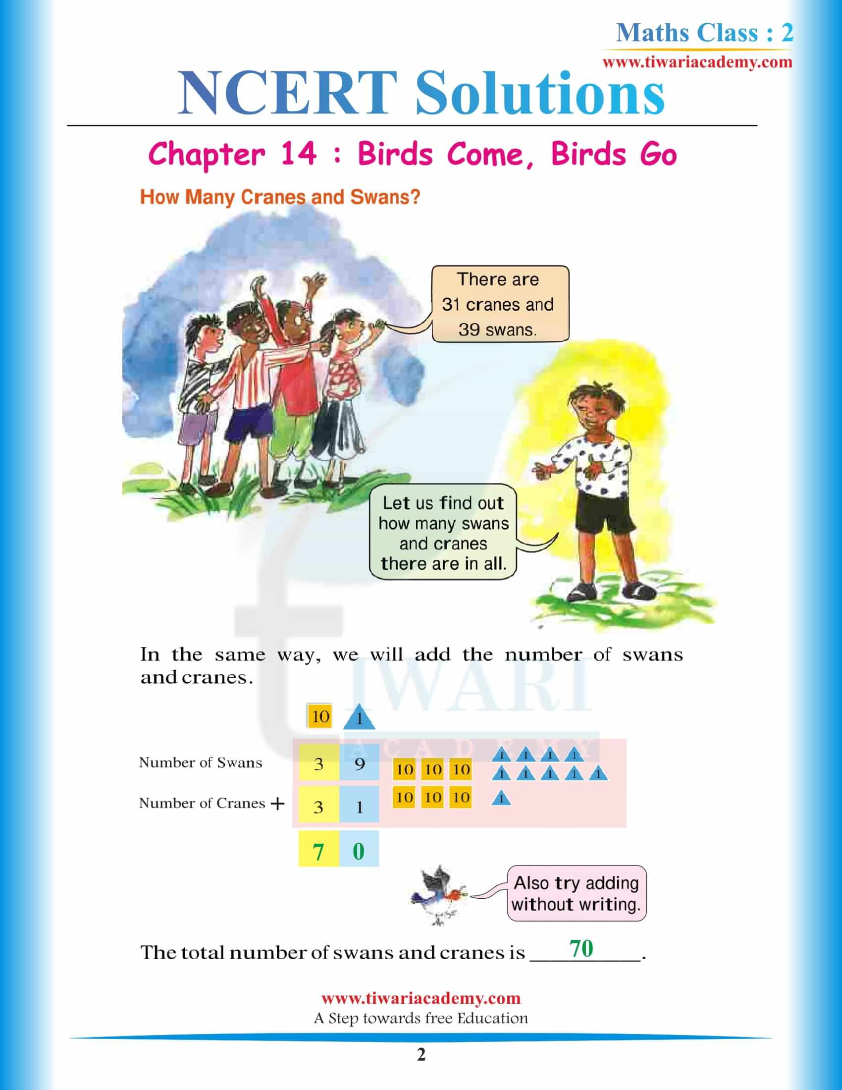 NCERT Solutions for Class 2 Maths Chapter 14