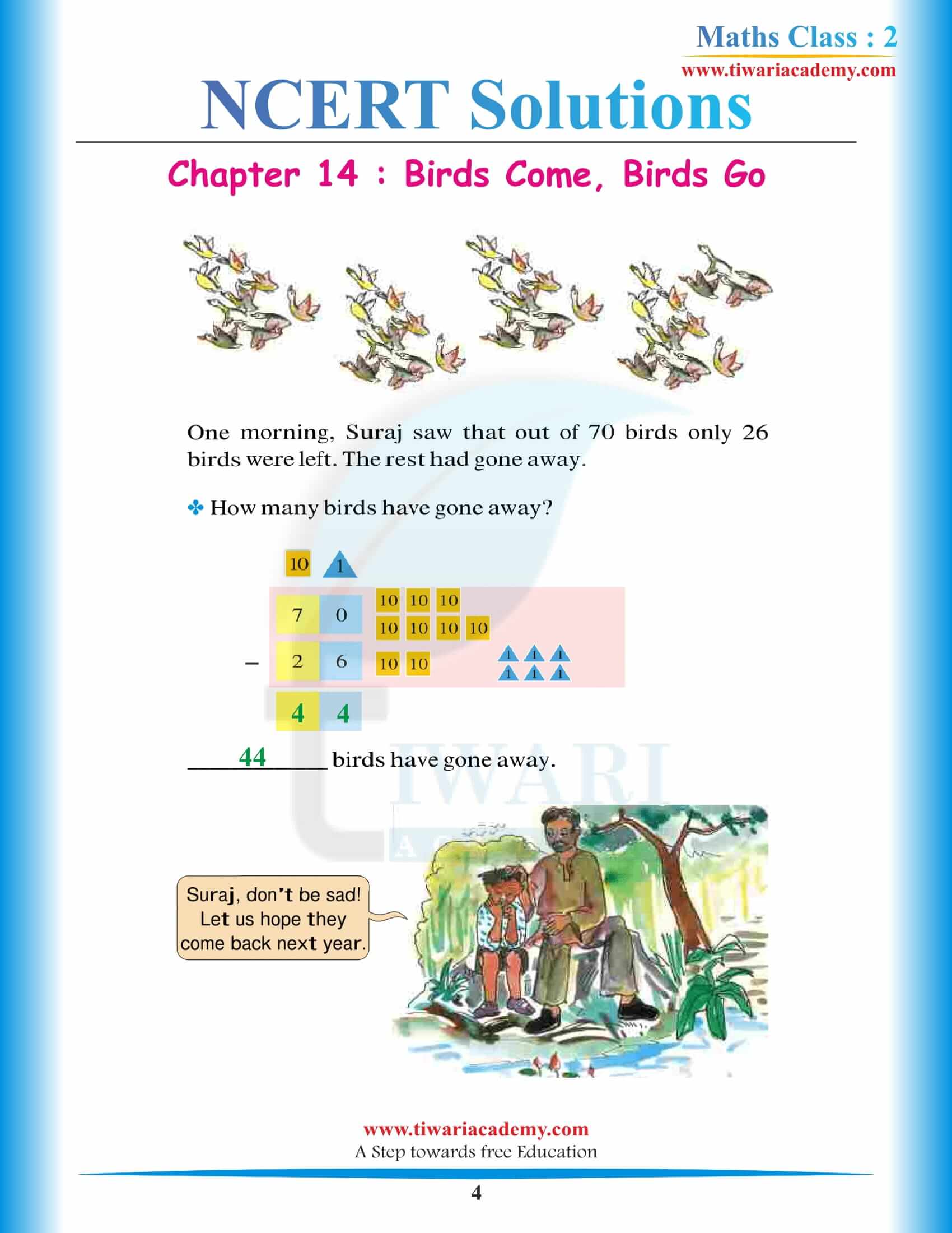 NCERT Solutions for Class 2 Maths Chapter 14 in Hindi