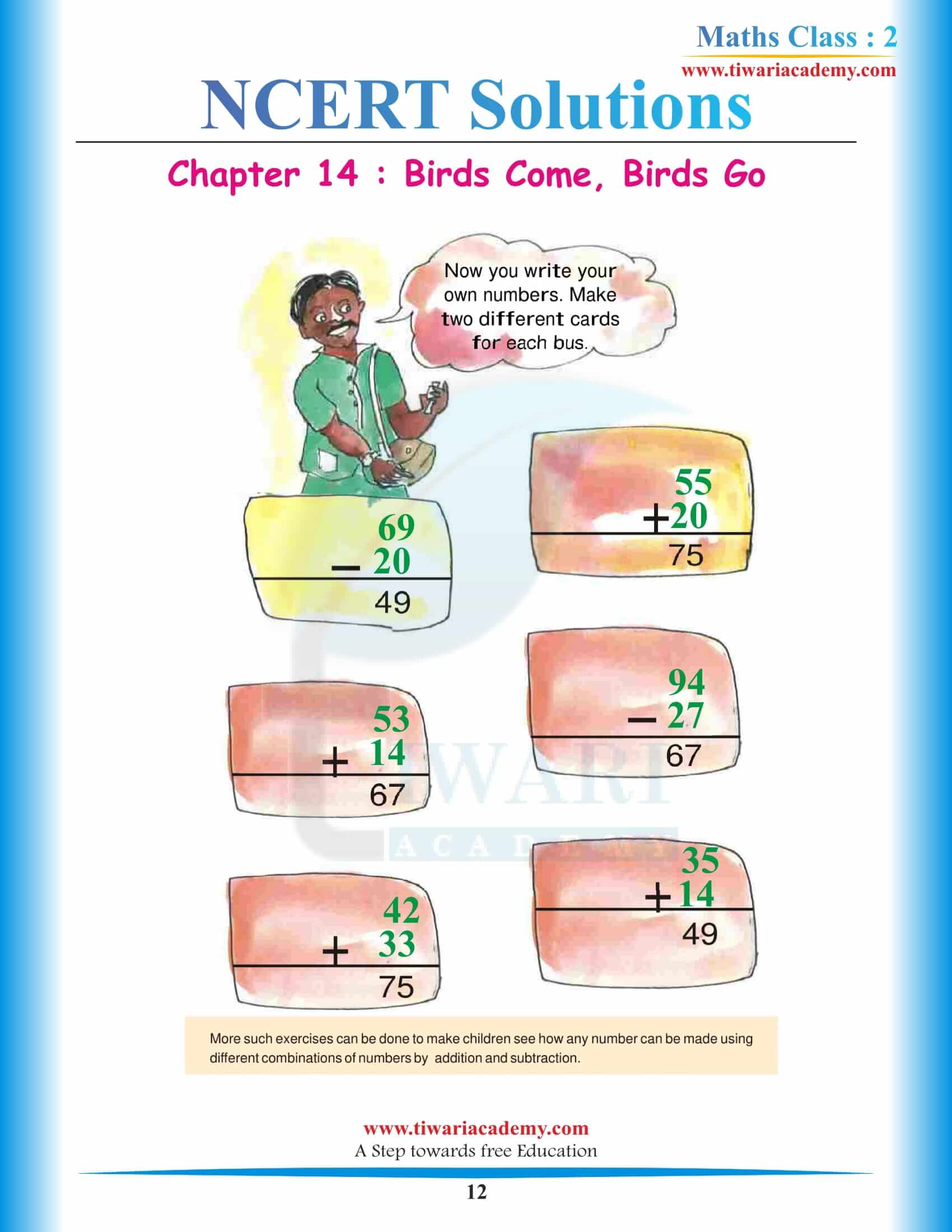 2nd Maths Solutions Chapter 14 in PDF file