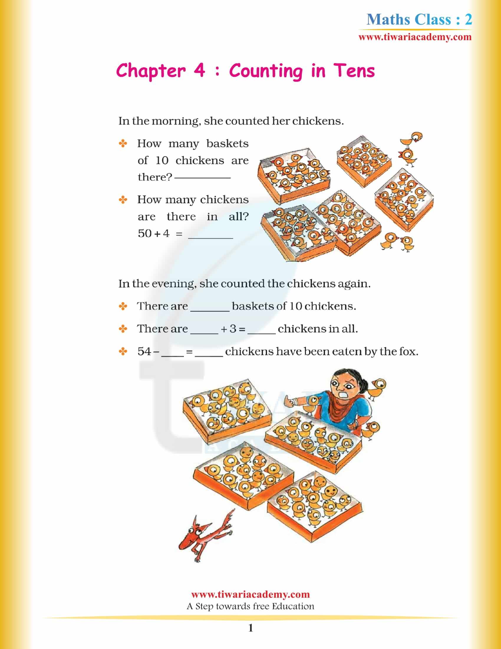 NCERT Solutions for Class 2 Maths Chapter 4 Counting in Tens