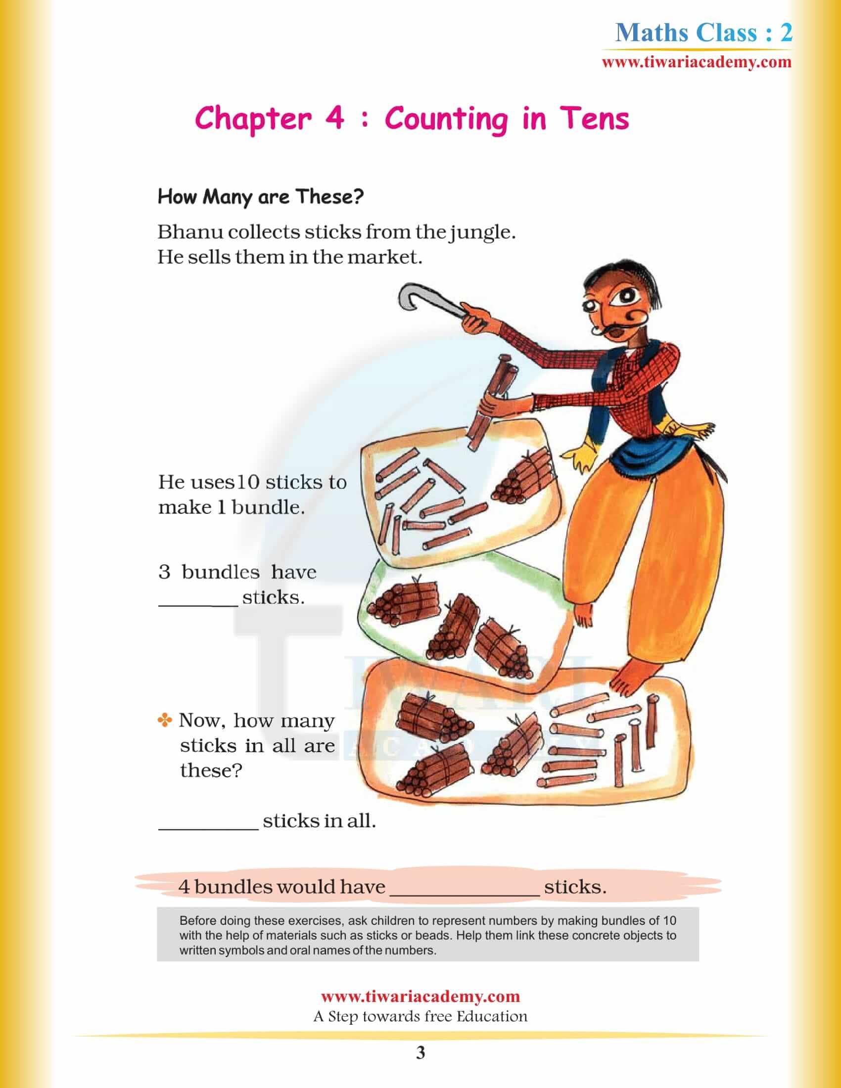 NCERT Solutions for Class 2 Maths Chapter 4 in English Medium