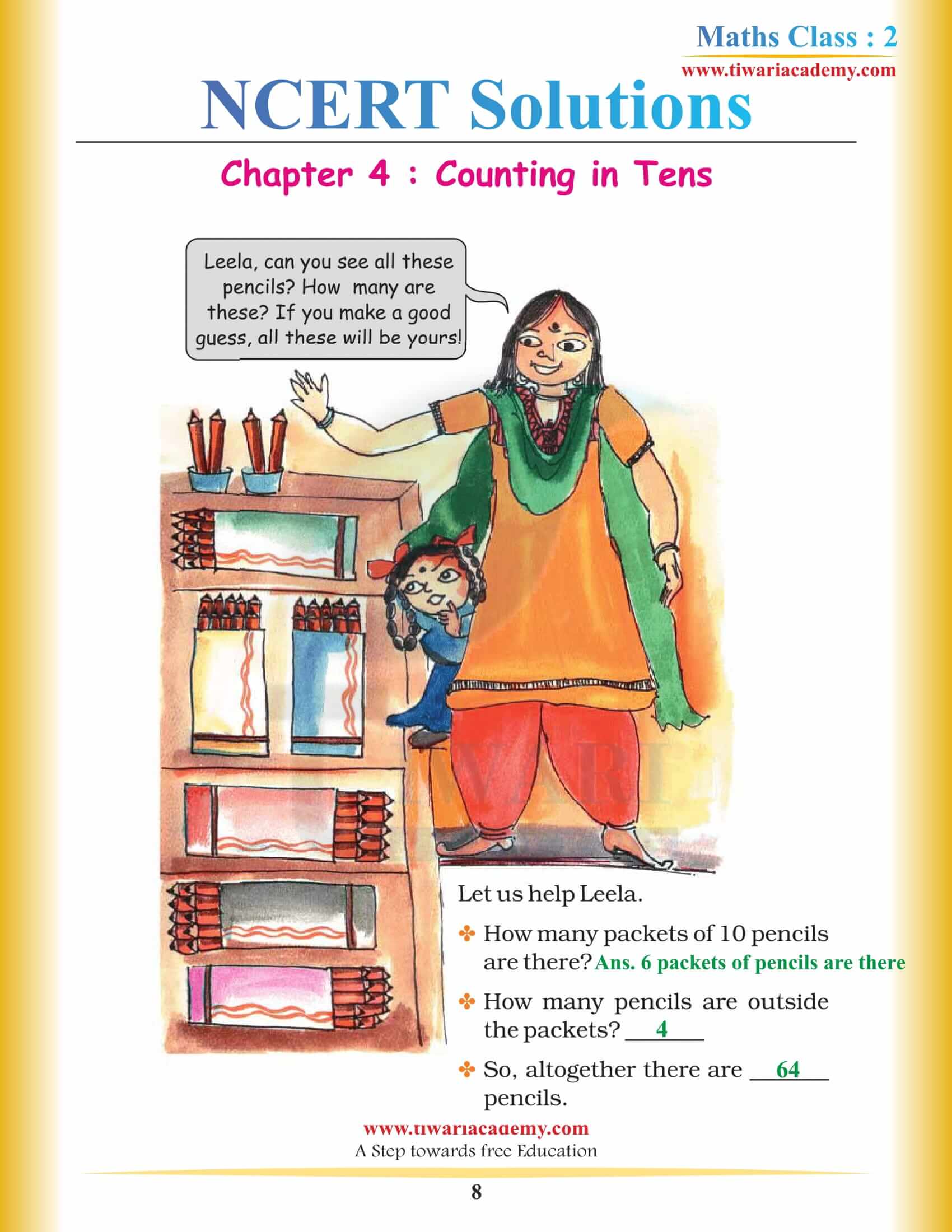 Class 2 Maths Chapter 4 free download