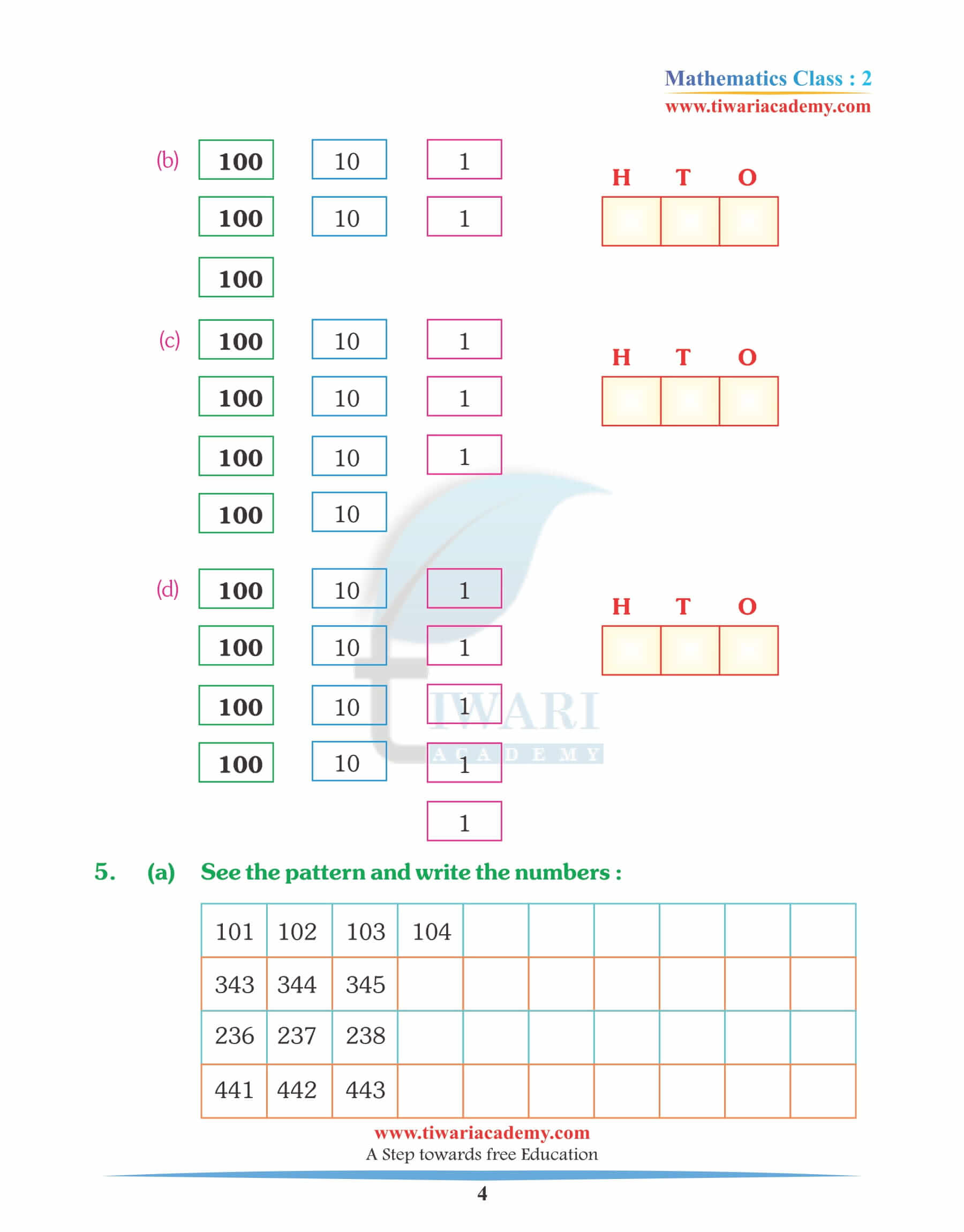 Class 2 Maths Chapter 2 Practice