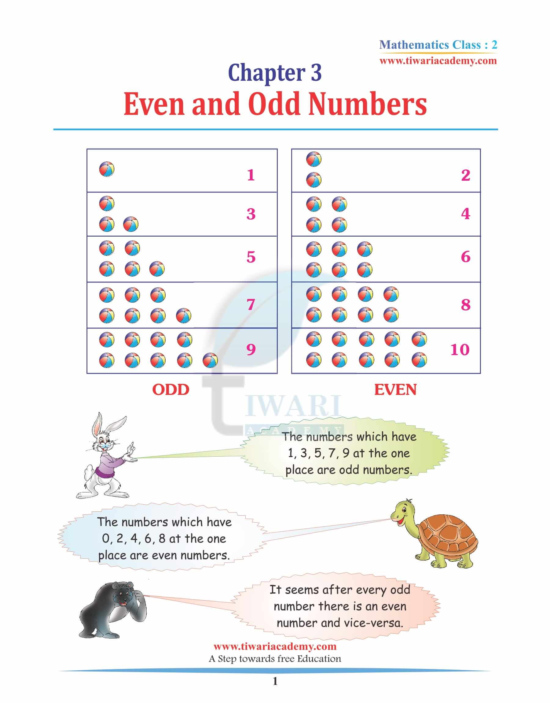 Class 2 Maths Chapter 3 Revision Book