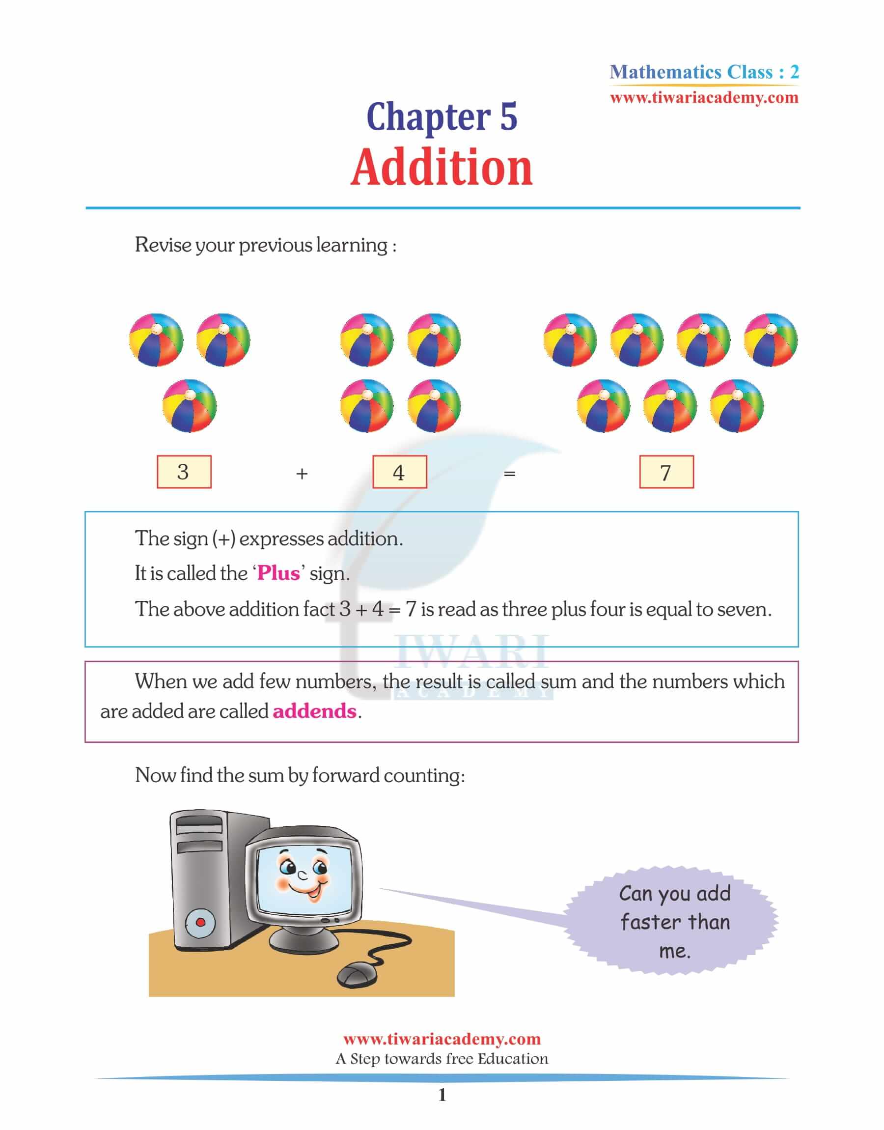 Class 2 Maths Chapter 5 Revision Book