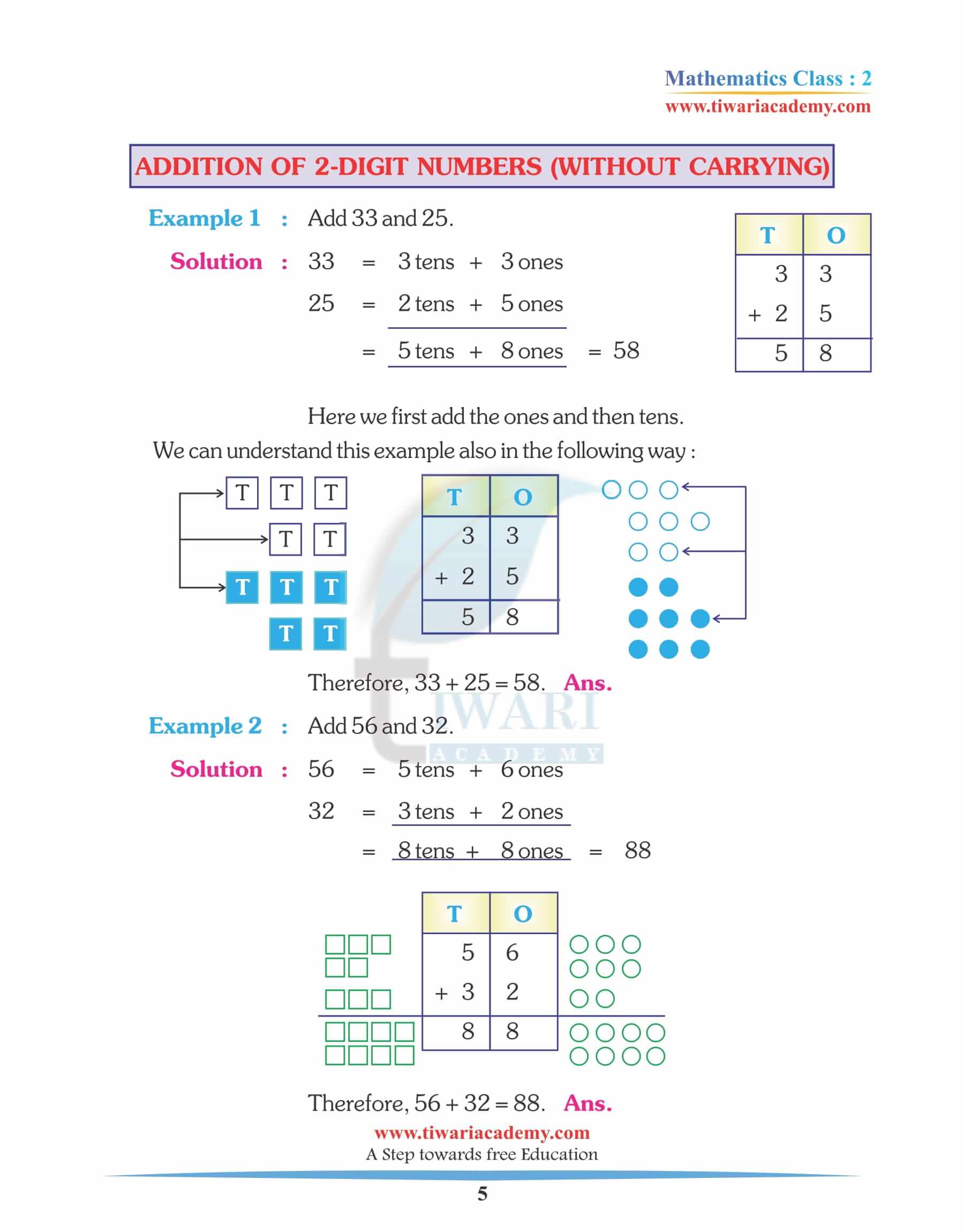 Class 2 Maths Chapter 5 Practice Book