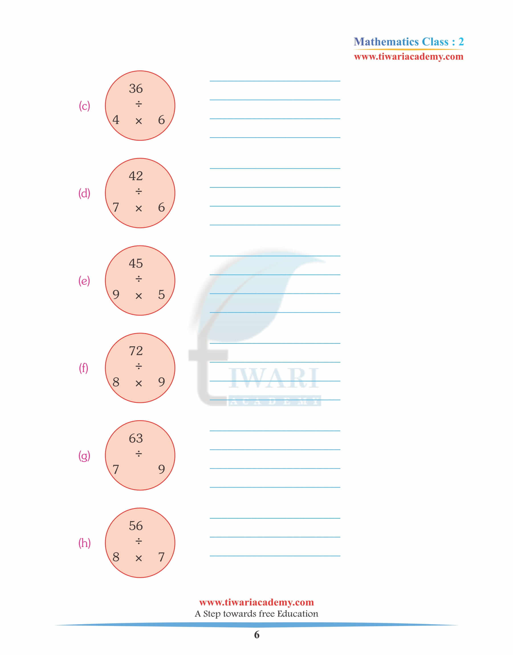 Class 2 Maths Chapter 8 practice papter