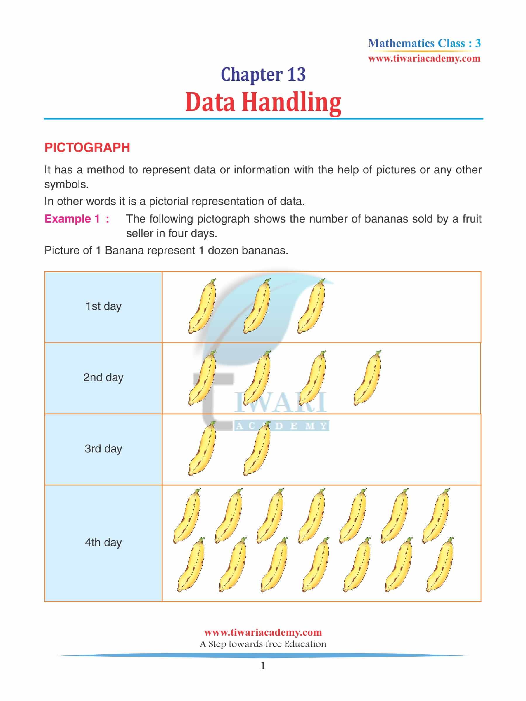 Class 3 Maths Chapter 13 Revision Book