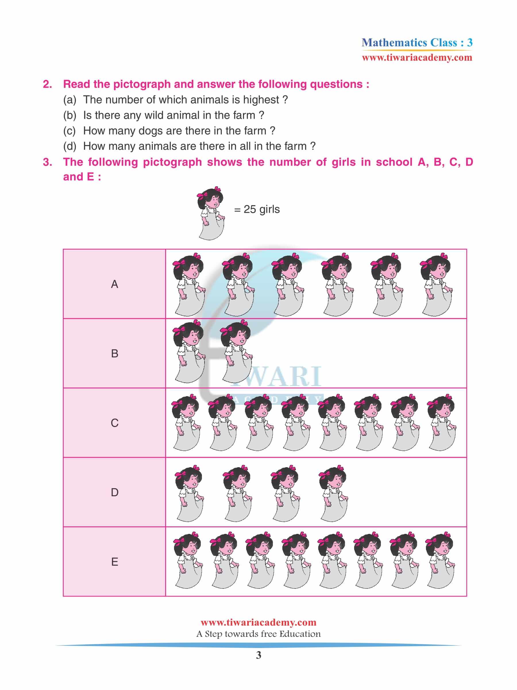 Class 3 Maths Chapter 13 Practice Questions