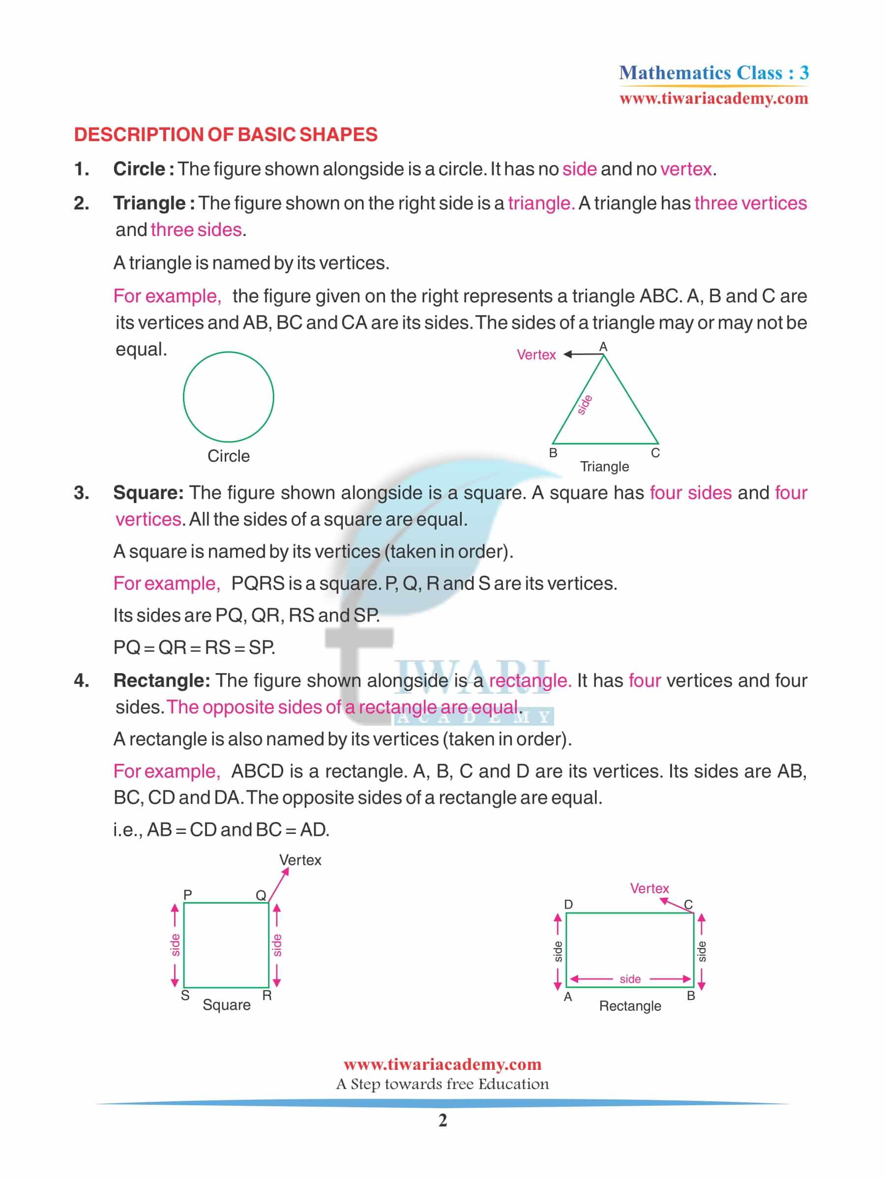 Class 3 Maths Chapter 14 Revision Question answers