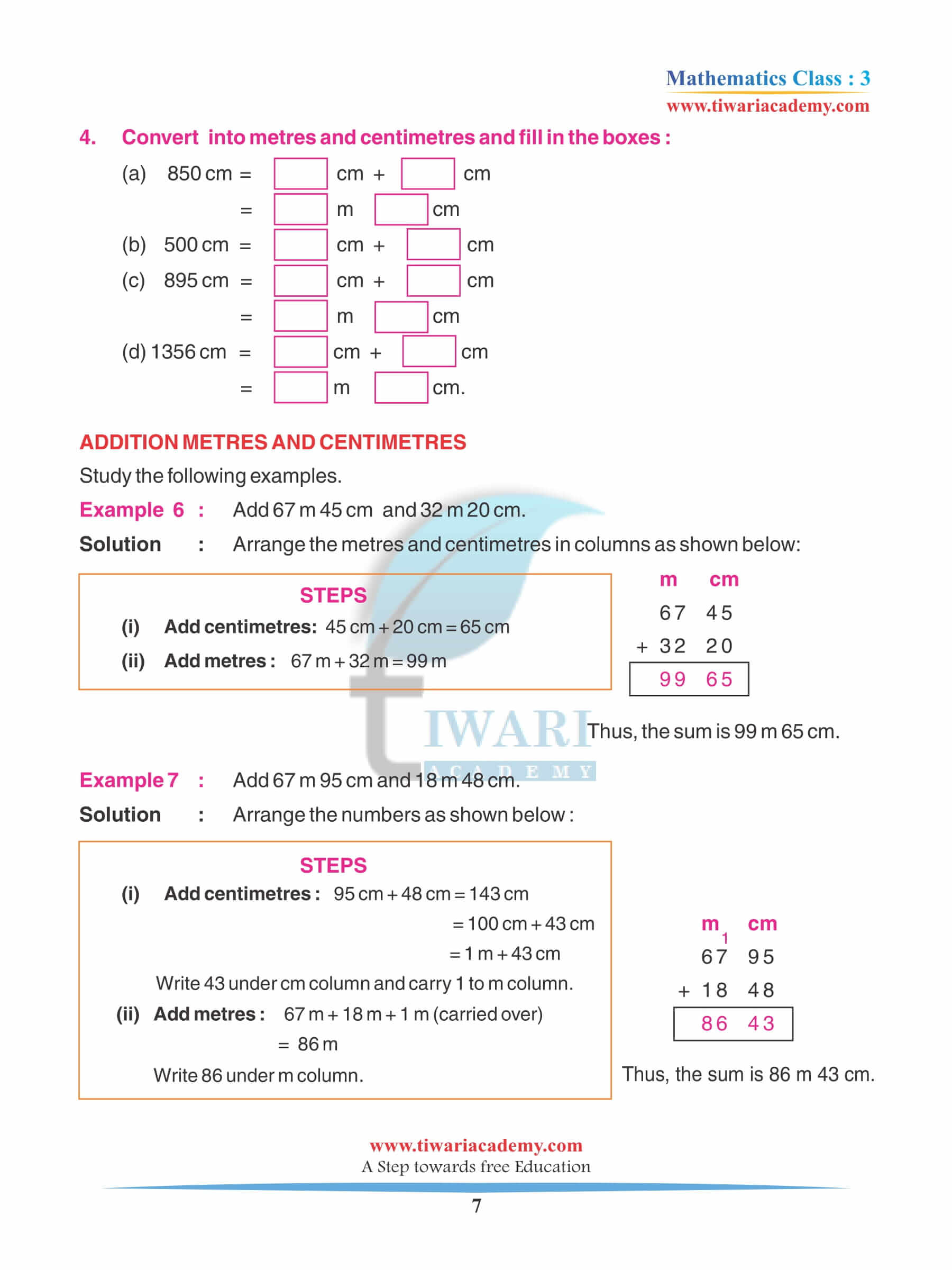 Class 3 Maths Chapter 9 Practice Questions