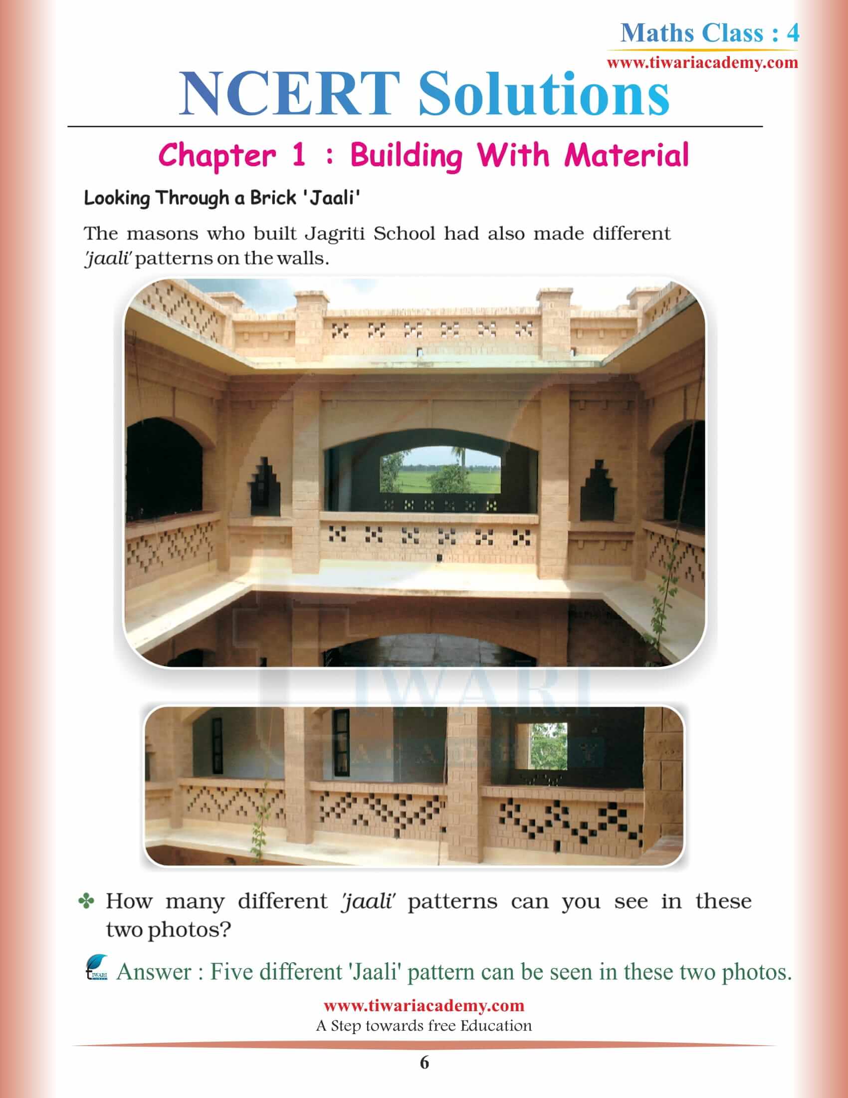 Class 4 Maths NCERT Chapter 1