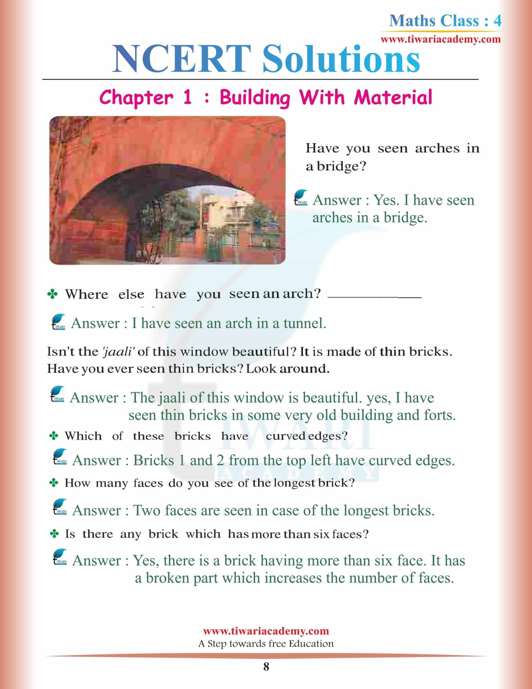 Class 4 Maths NCERT Chapter 1 Question Answers