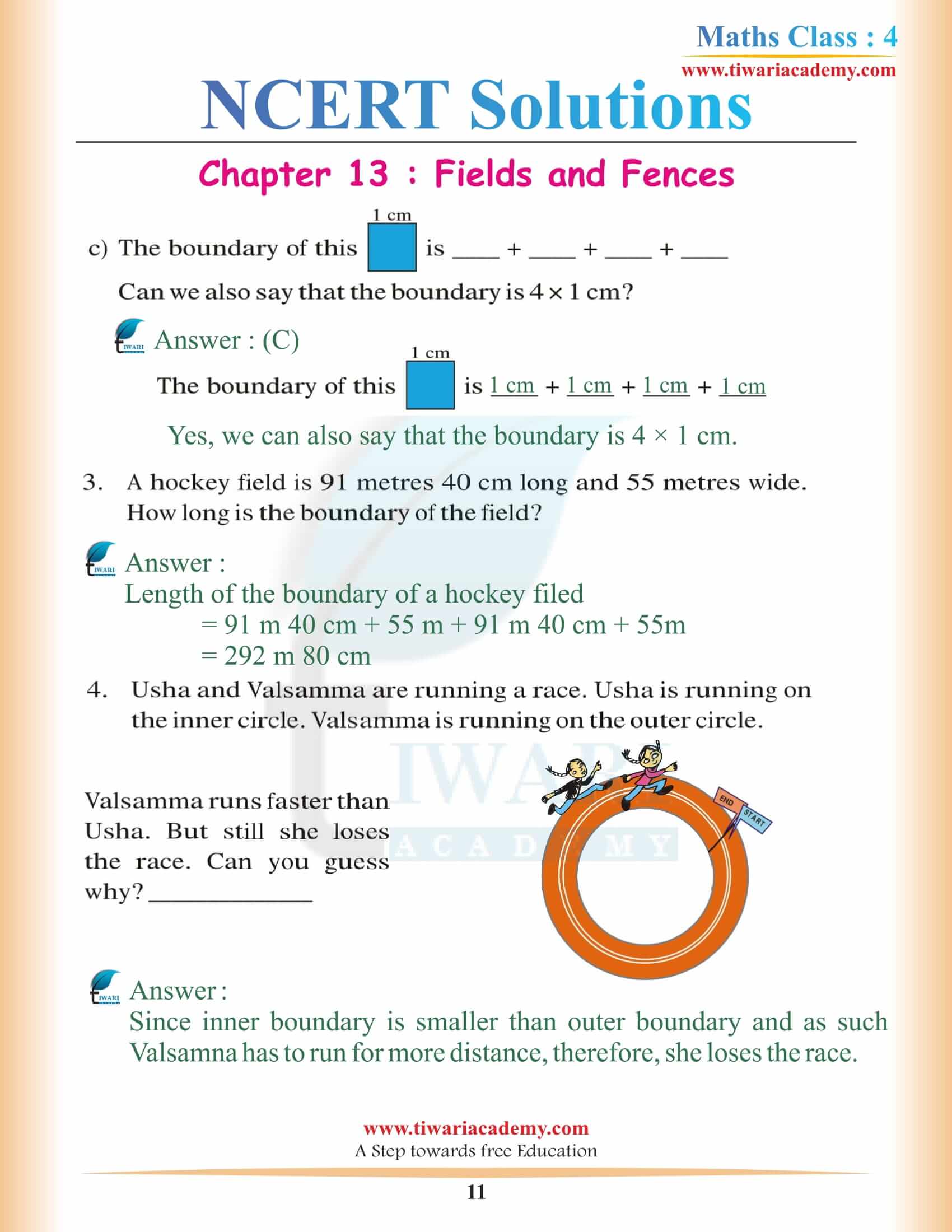 Class 4 Maths NCERT Chapter 13