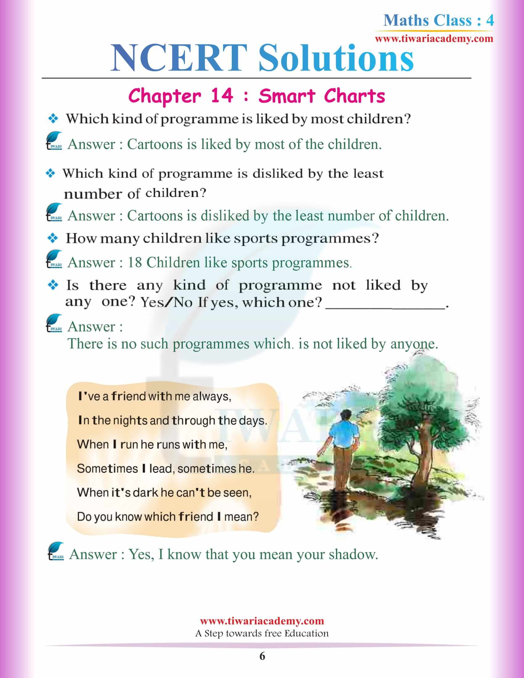 NCERT Solutions for Class 4 Maths Chapter 14 free guide