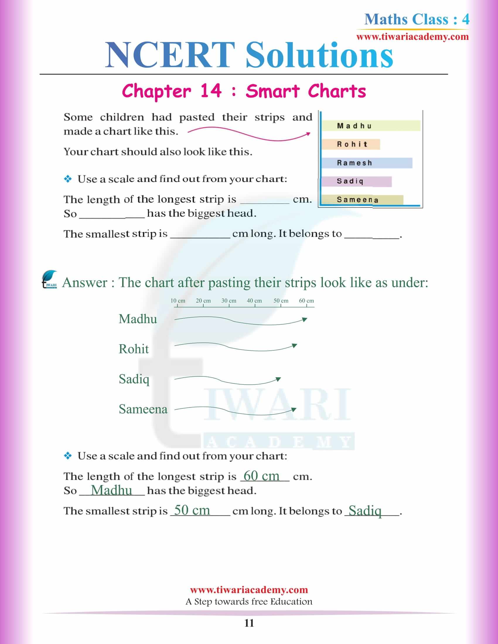 Class 4 Maths NCERT Chapter 14 Solutions all question answers