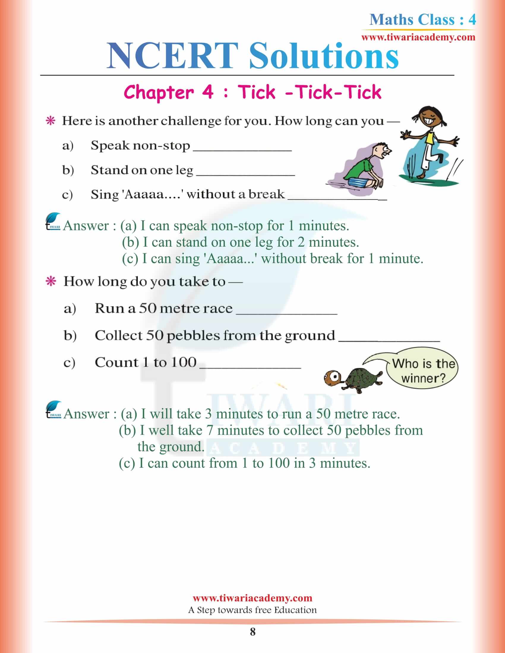 Class 4 Maths NCERT Chapter 4
