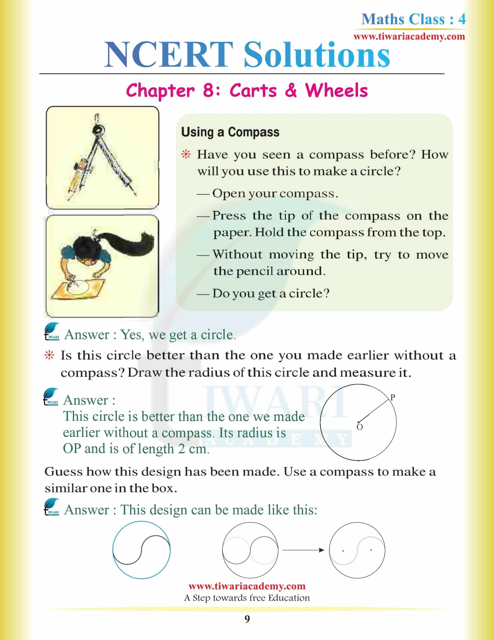 Class 4 Maths NCERT Chapter 8 Solutions free download