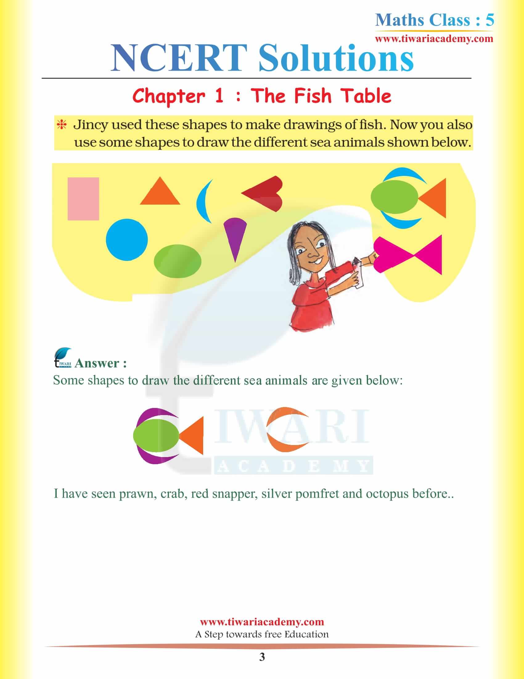 NCERT Solutions for Class 5 Maths Chapter 1 free download