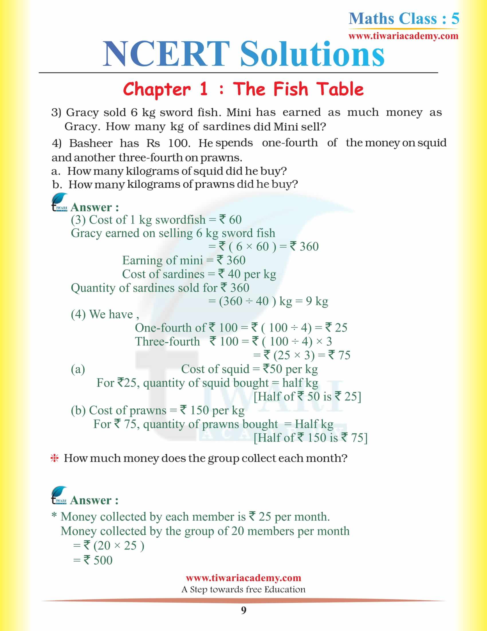 Class 5 Maths Chapter 1 Math Magic Solutions