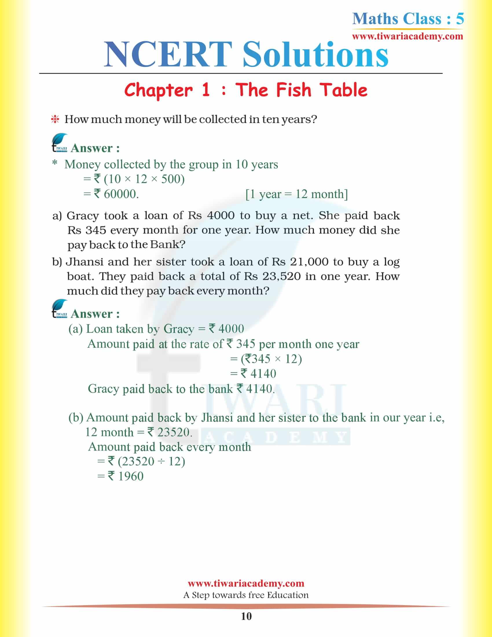 Class 5 Maths Magic Chapter 1