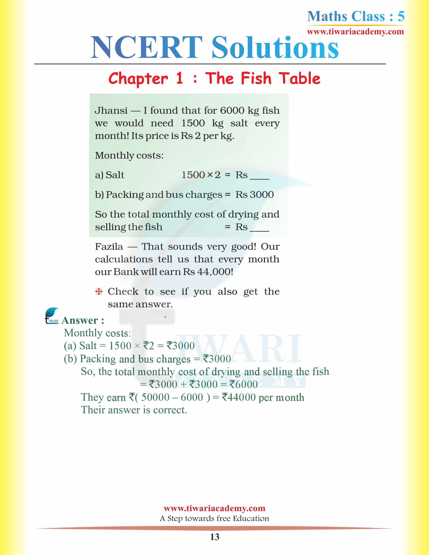 Class 5 Maths Magic Chapter 1 free download