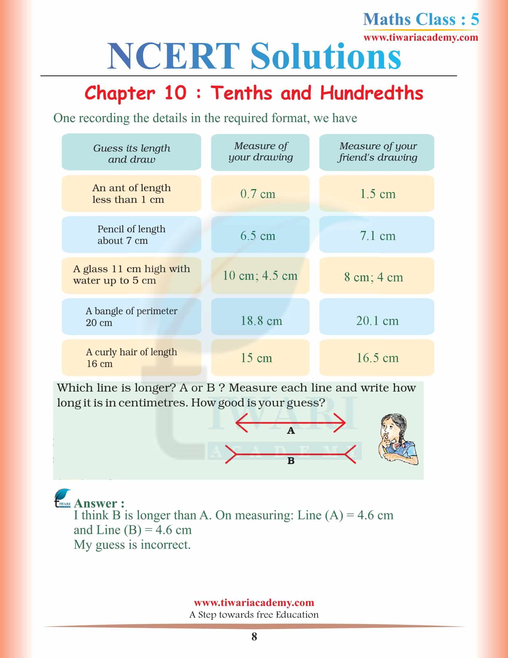 Class 5 Maths Chapter 10 Solutions in PDF