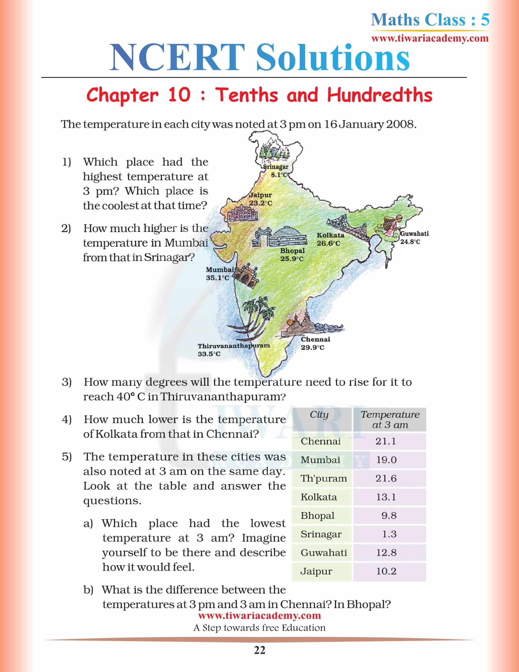 5th Maths NCERT Chapter 10 answers