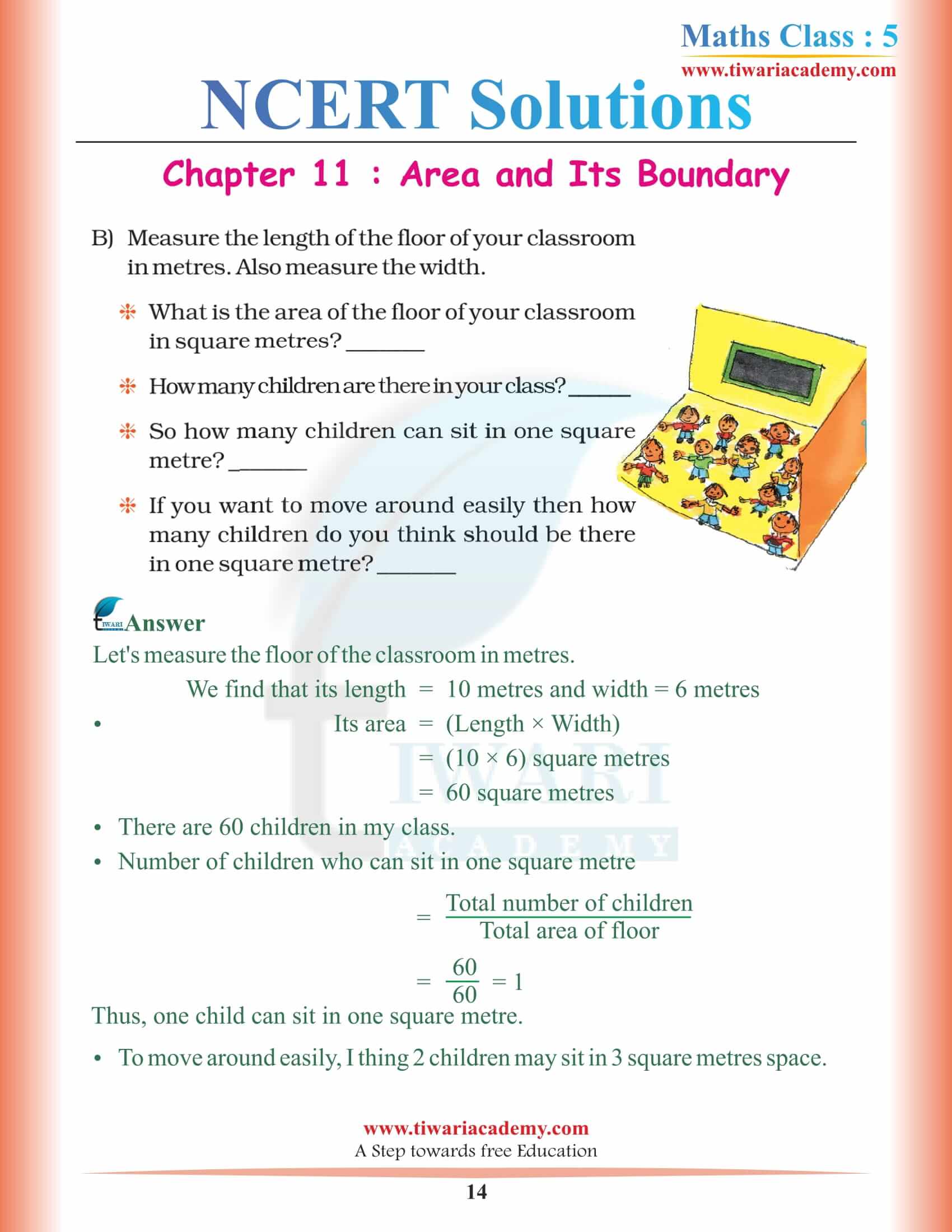Class 5 Maths NCERT Chapter 11 in PDF