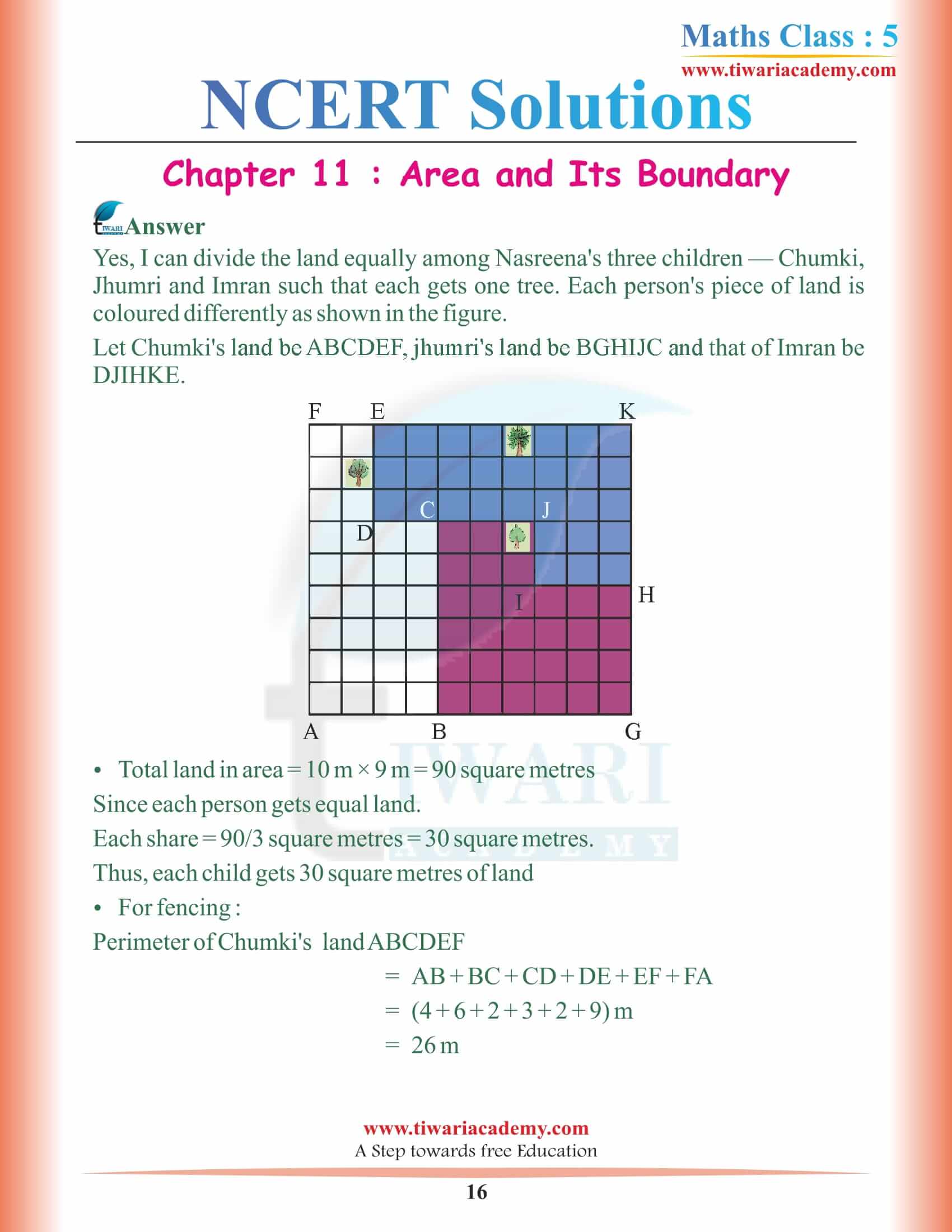 Grade 5 Mathematics NCERT Chapter 11