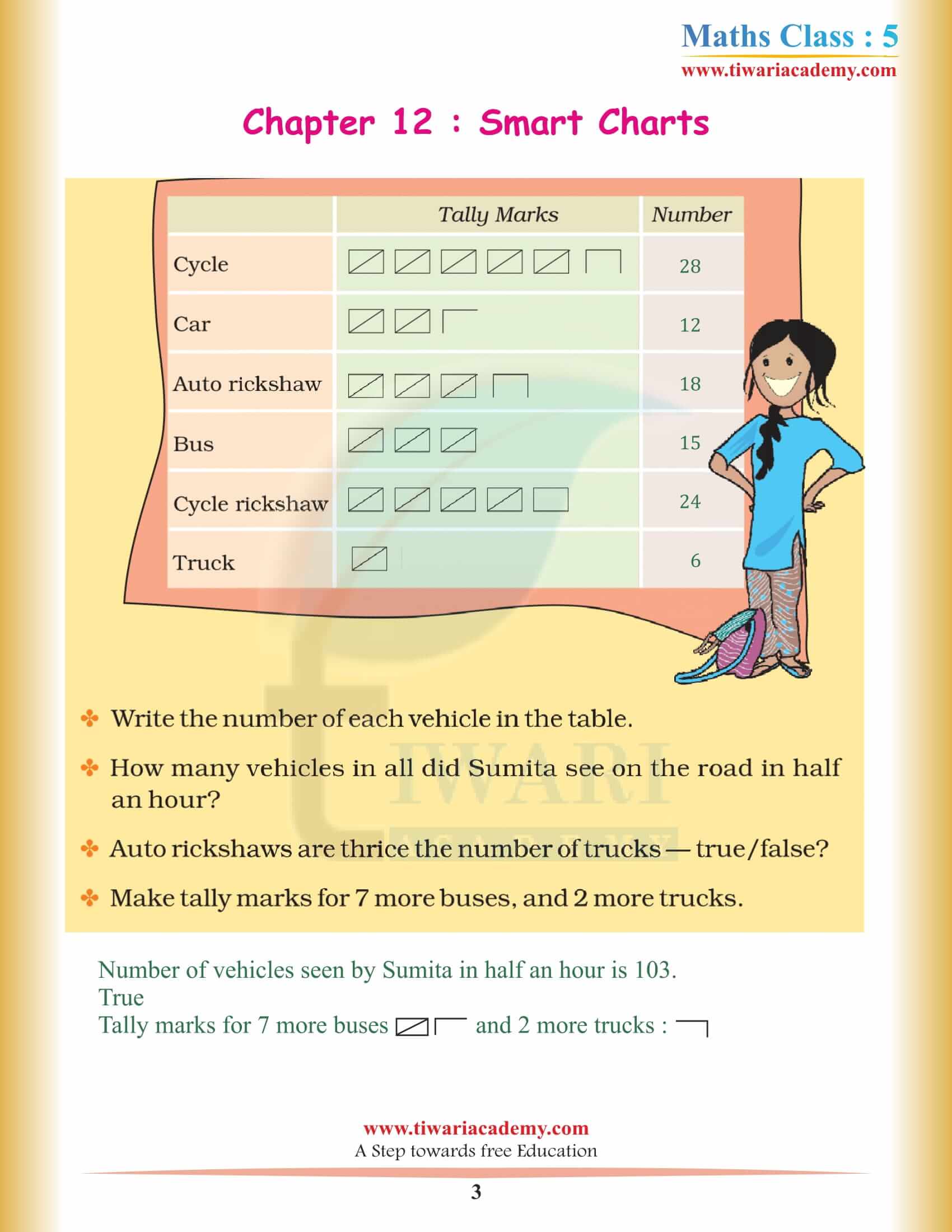 NCERT Solutions for Class 5 Maths Chapter 12 in PDF