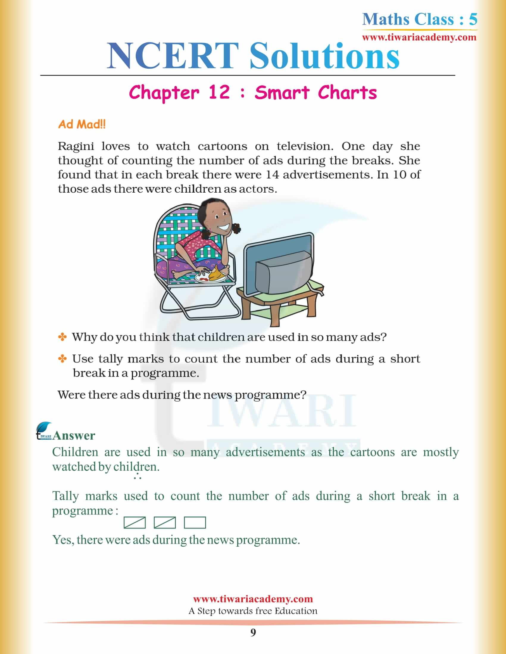 Class 5 Maths Chapter 12 Solutions