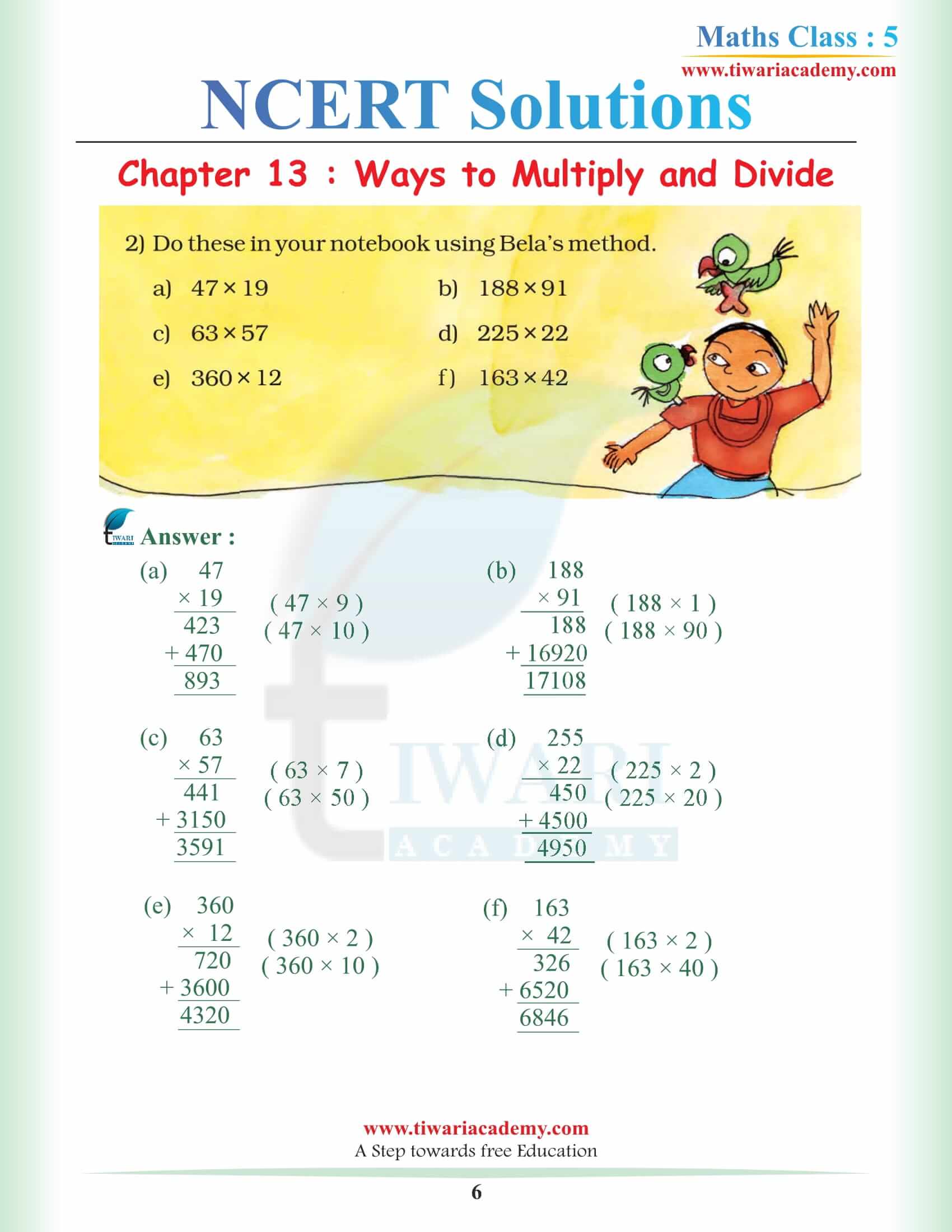 Class 5 Maths Chapter 13 in PDF