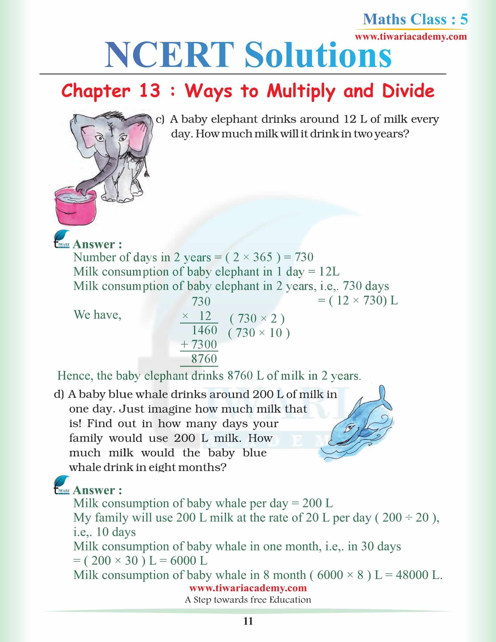 Class 5 Math Magic NCERT Chapter 13 Solutions